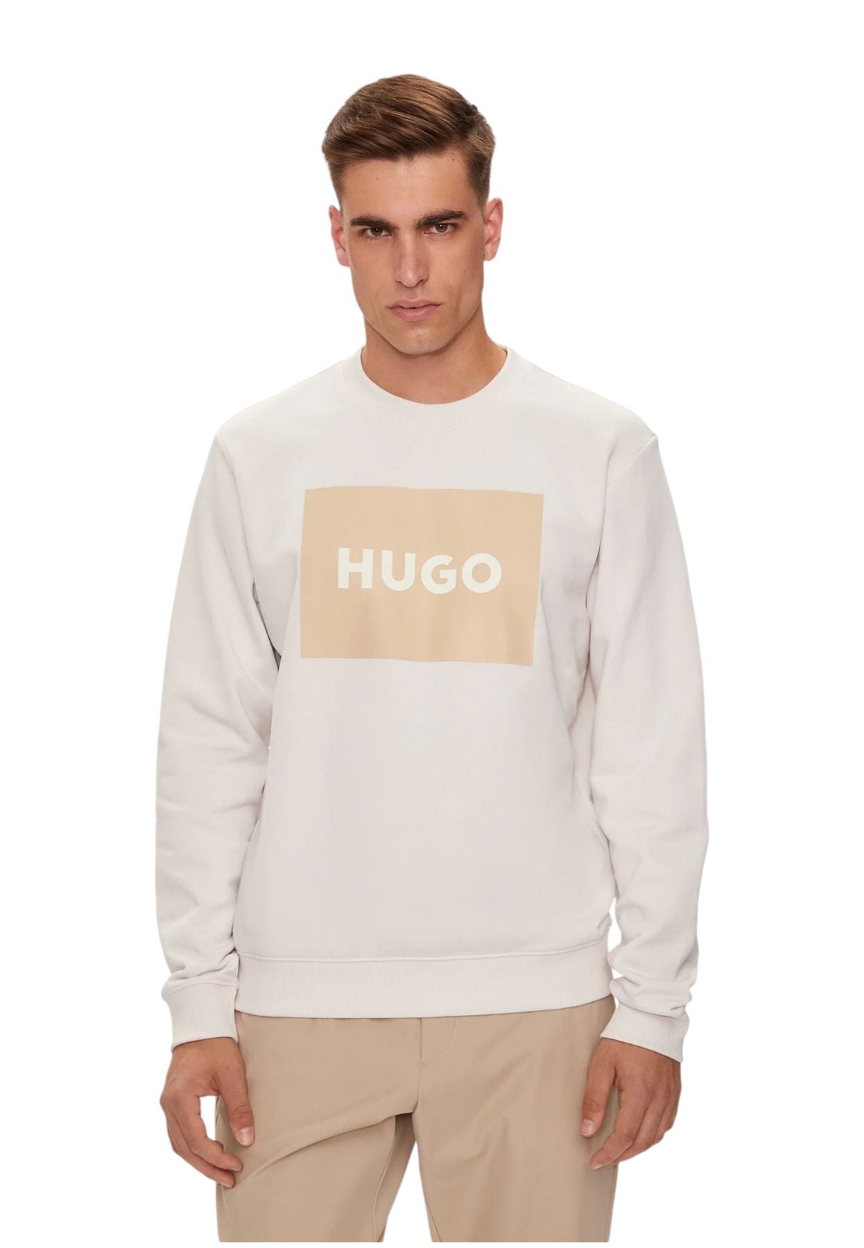 Felpa A Girocollo Uomo Hugo Regular Fit Duragol 50467944