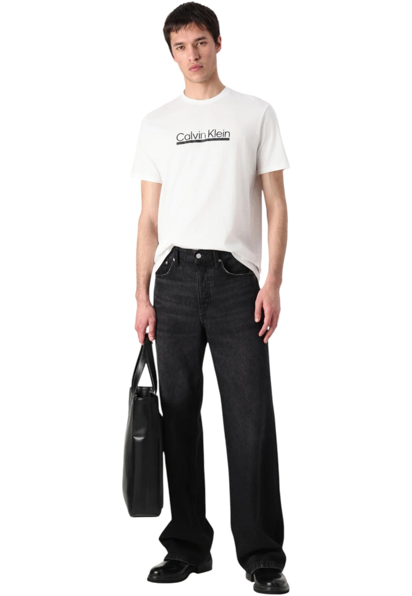 T-Shirt Manica Corta Uomo Calvin klein  30S Eu Sp Outline LV04RC852G