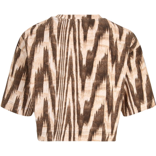 T-Shirt Manica Corta Donna Fila Crop Cattenom Aop FAW0388