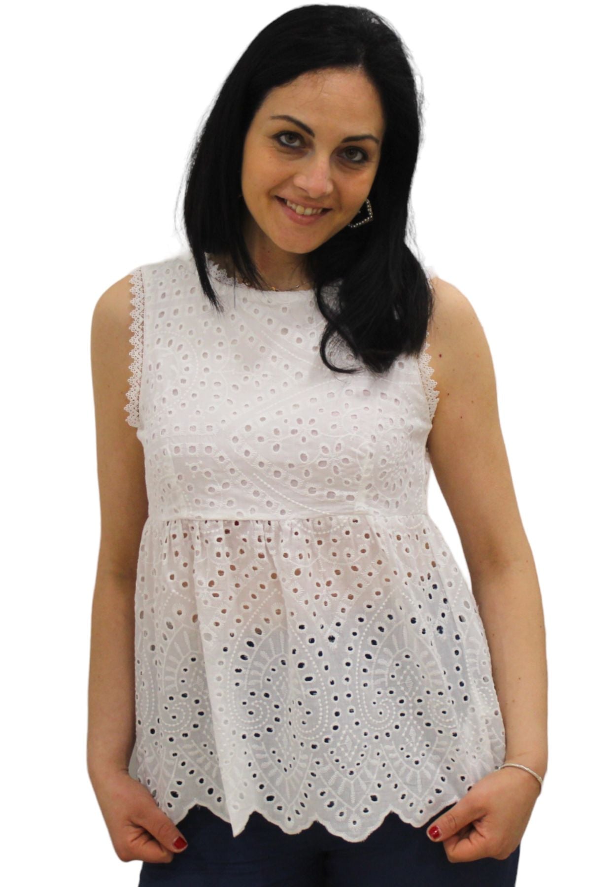 Top Donna White Wise WW28207
