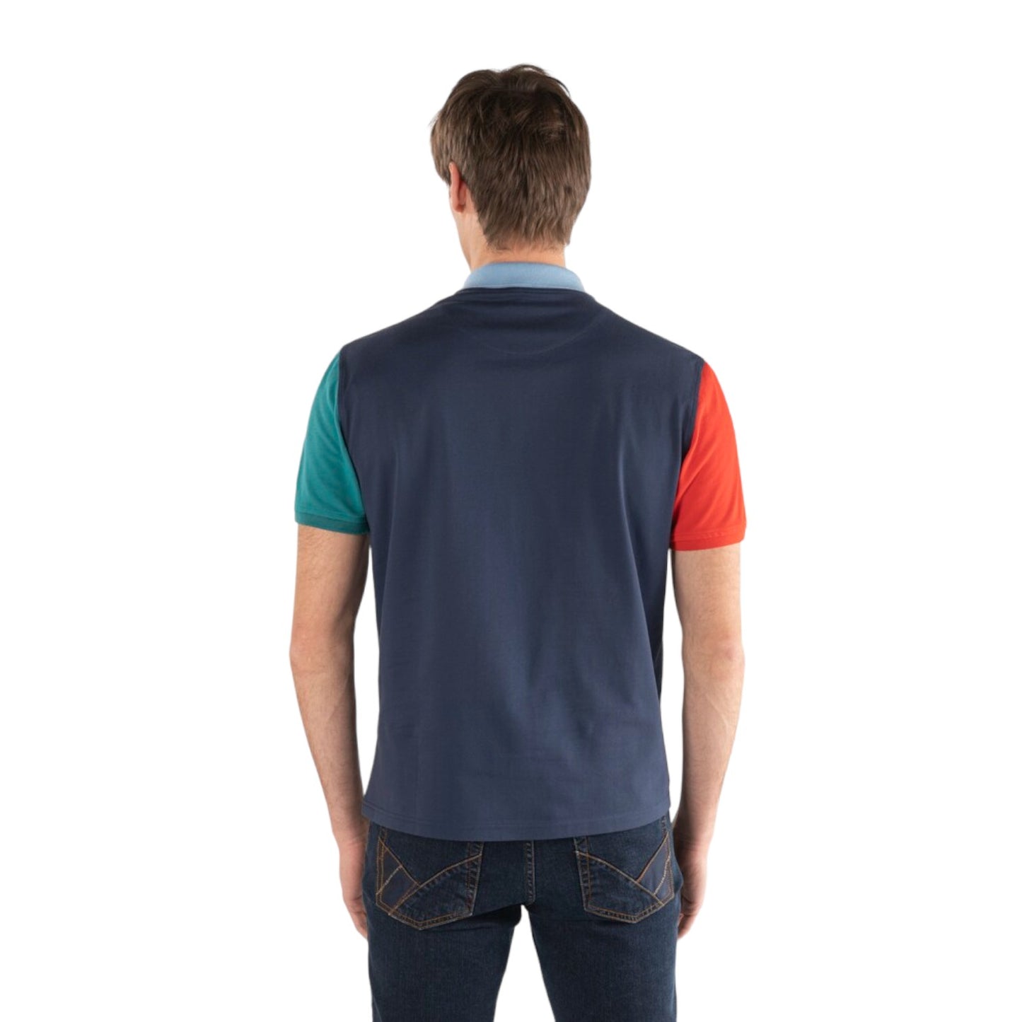 Polo Manica Corta Uomo Harmont & Blaine Color Block LRJ351021215
