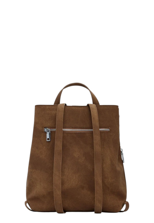 Zaino Donna Desigual Yankee Metal Patch Sumy Mini Camel 25WAKP31