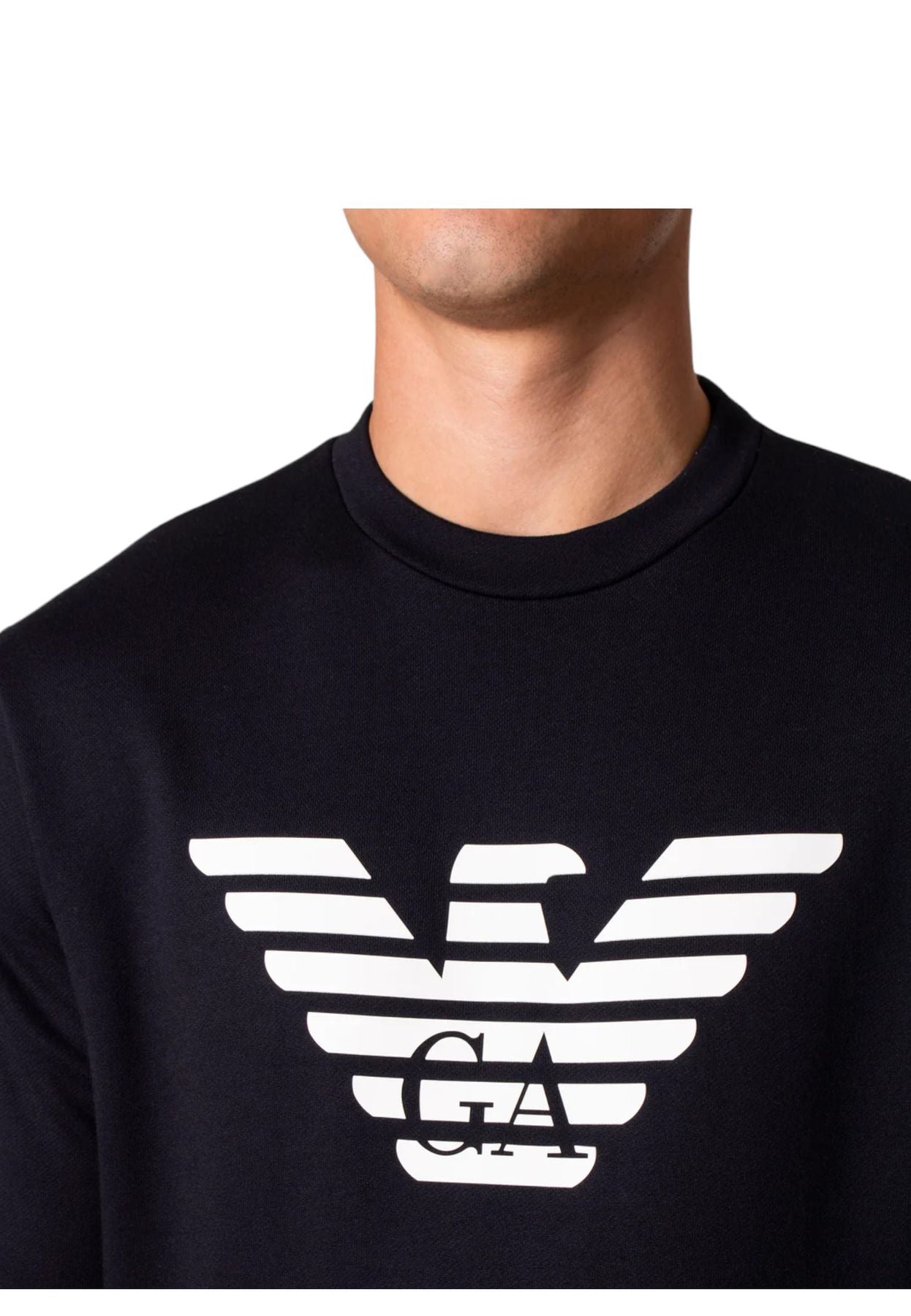 Felpa A Girocollo Uomo Emporio Armani Aquila 8N1MR61JRIZ