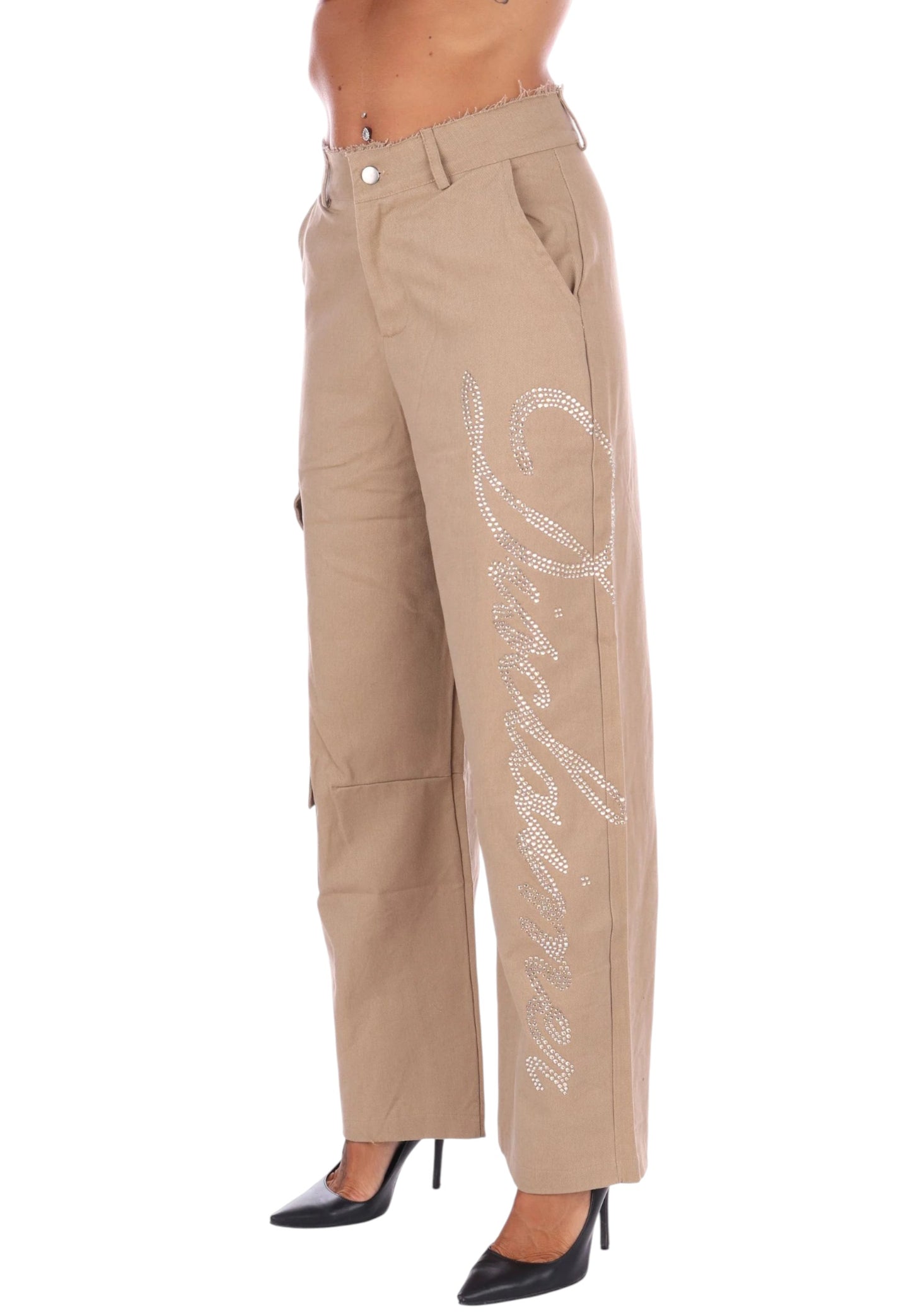 Pantaloni Cargo Donna Disclaimer 25IDS55179