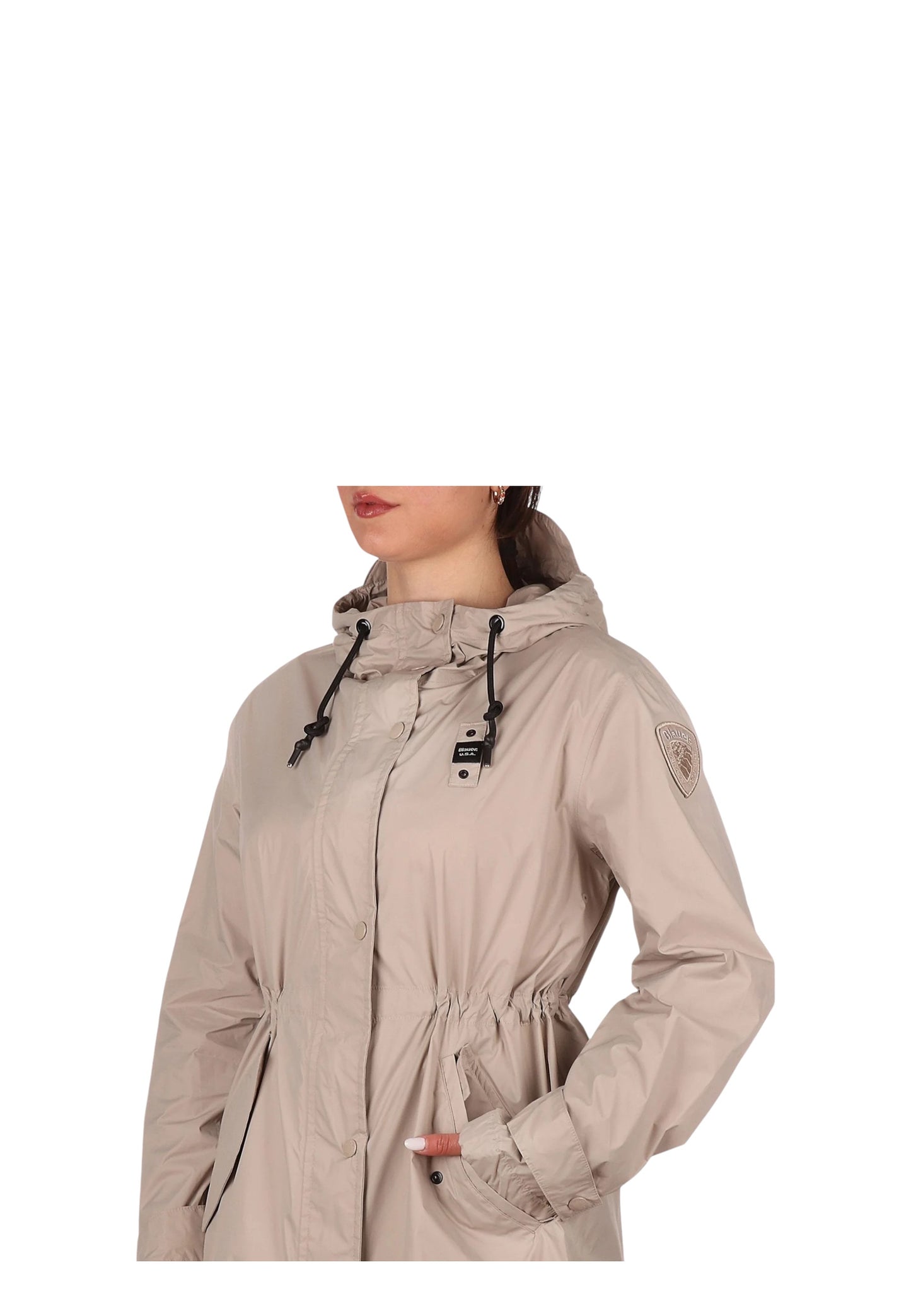 Cappotto Trench Donna Blauer