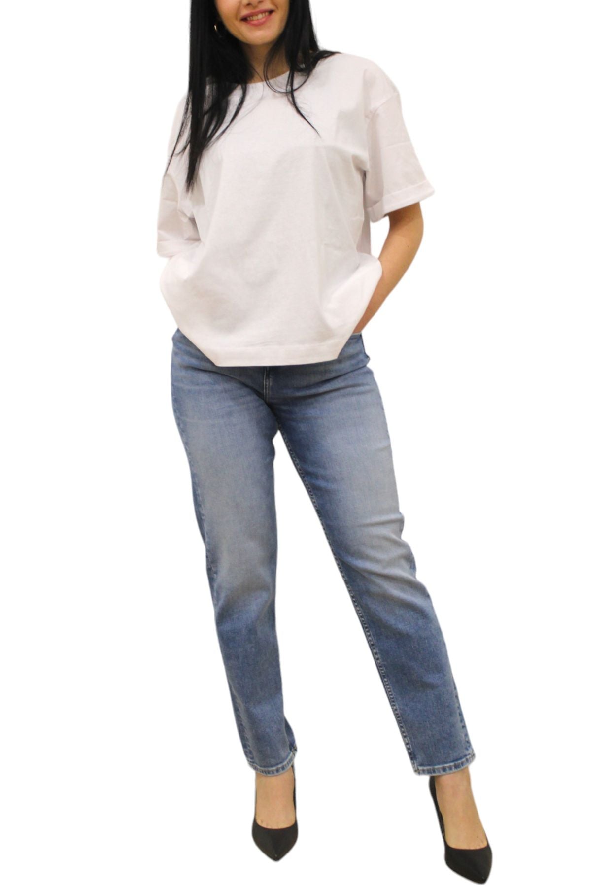 Jeans Donna Gas Super Str.Dark Blue 10,80 Oz 90'S Mom 355979021121