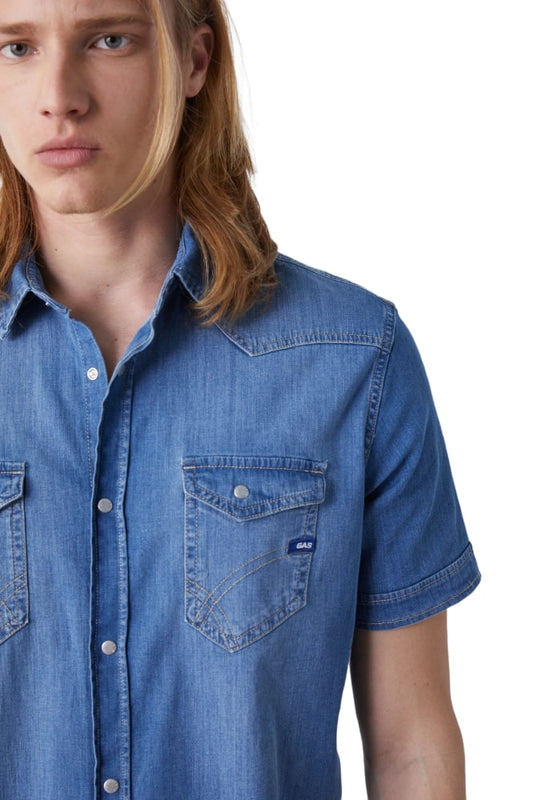 Camicia Manica Corta Uomo Gas 140244010355