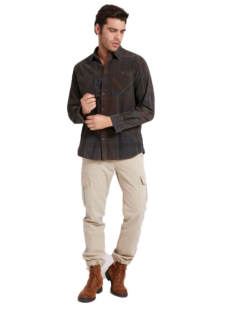 Camicia Manica lunga Uomo Guess M1BH30WE7I0