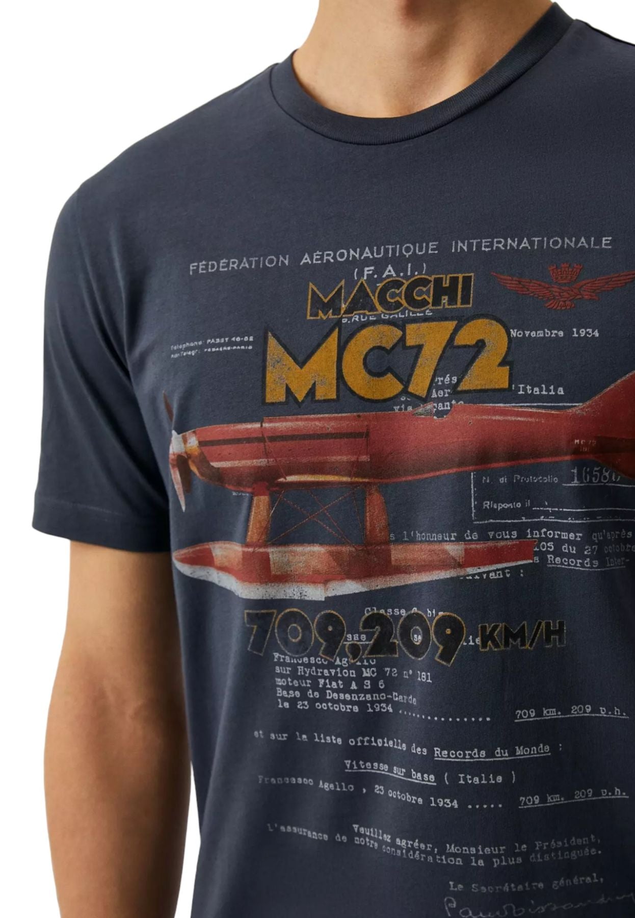 T-Shirt Manica Corta Uomo Aeronautica Militare 232TS2181J607