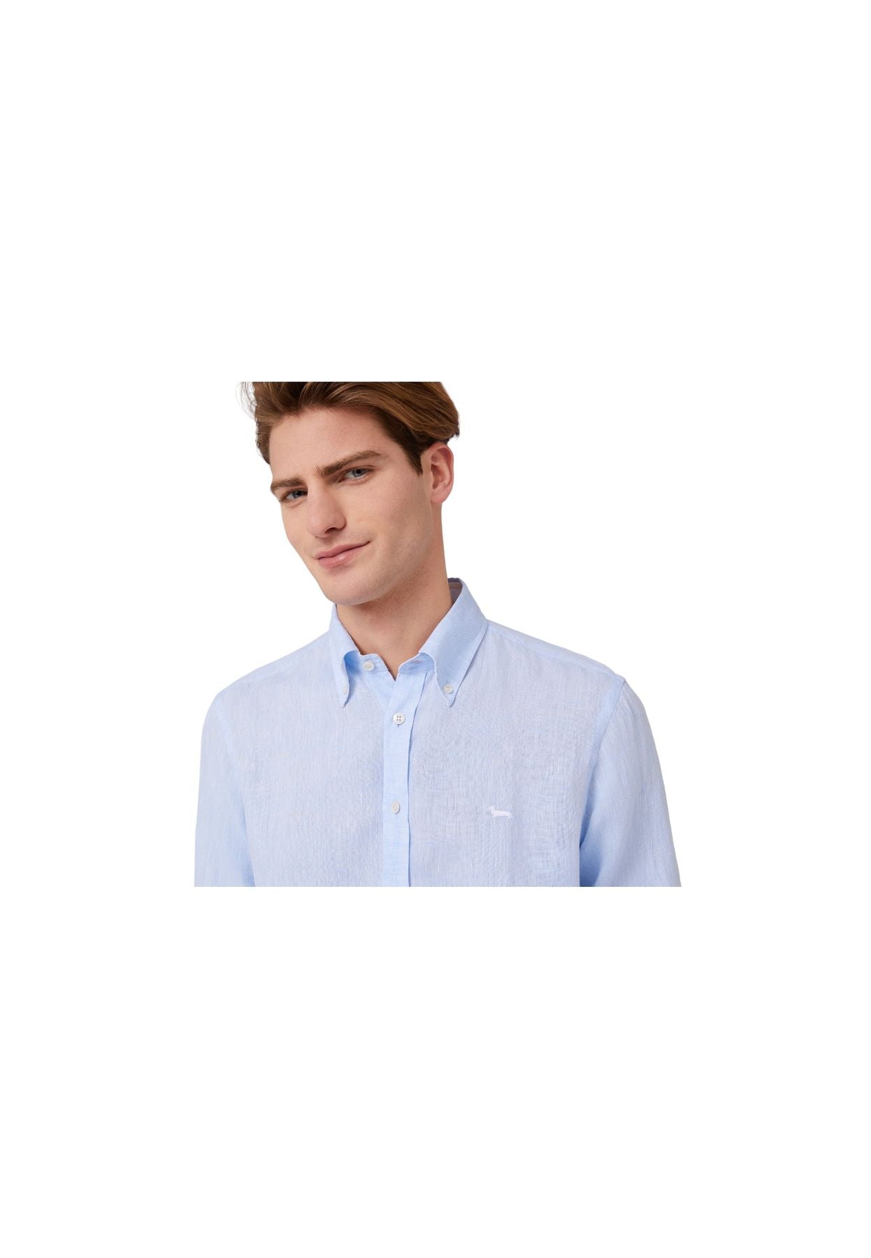 Camicia Manica lunga Uomo Harmont & Blaine In Lino CRL014010883B