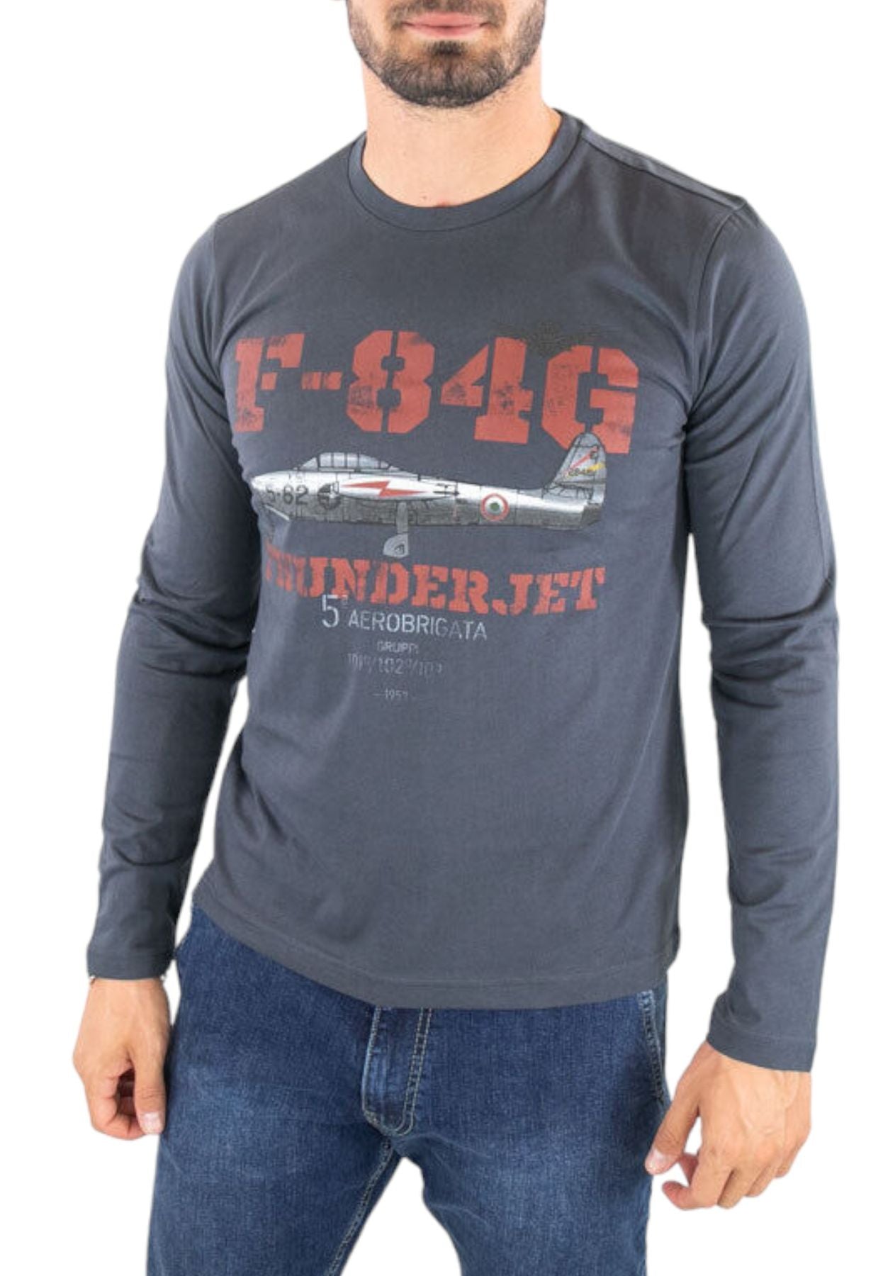 T-Shirt Manica lunga Uomo Aeronautica Militare 232TS2183J607