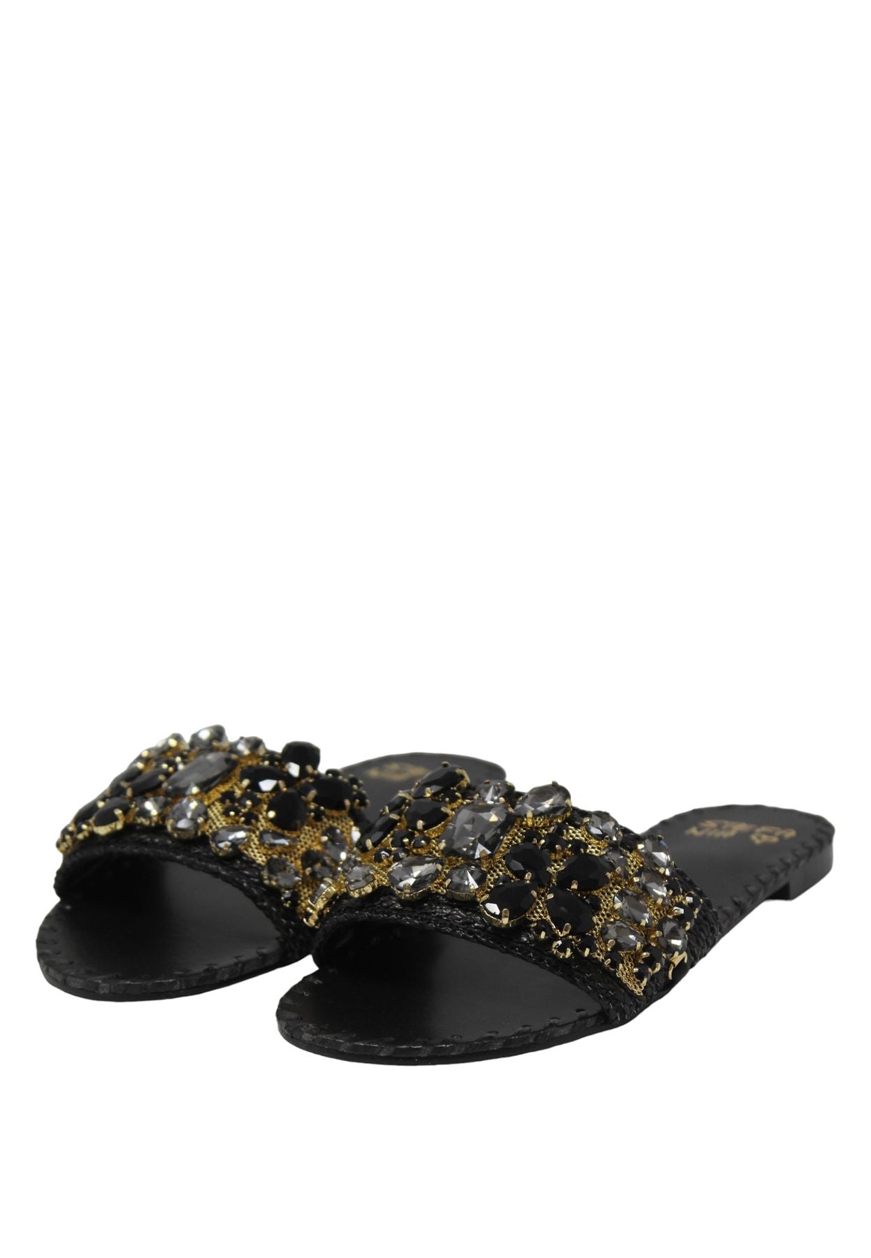 Ciabatte Donna Stefania A Fascia Con Pietre Bali STCA4618