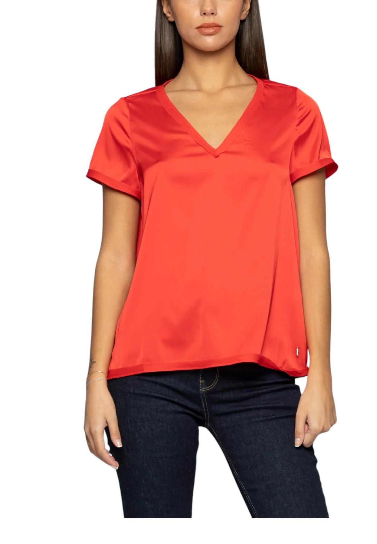 Blusa Manica Corta Donna Kocca Kusanga P24PBL1428ABUN0000