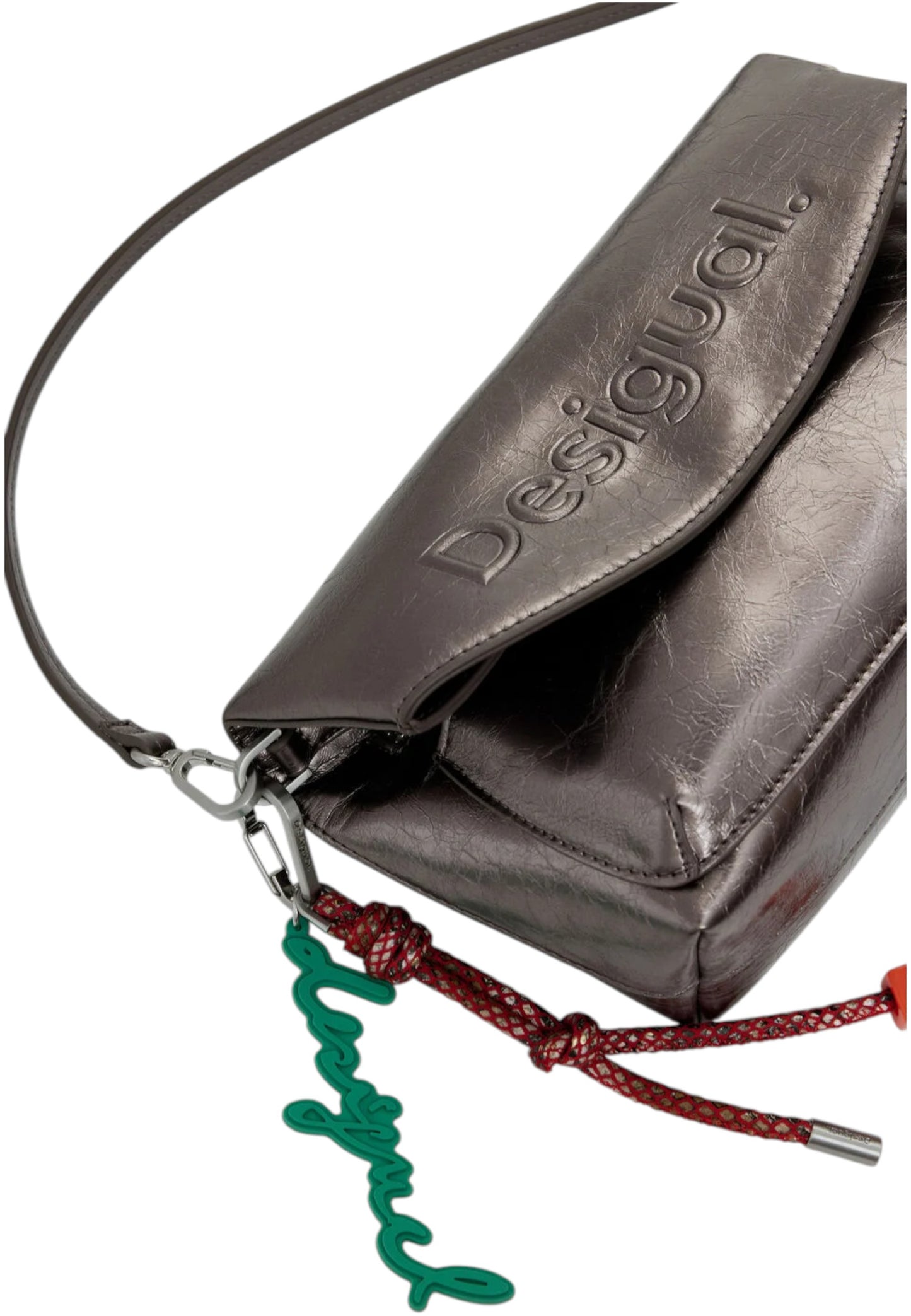 Borsa A Tracolla Donna Desigual Half Logo Trokel Dark Silver 25WAXPAQ