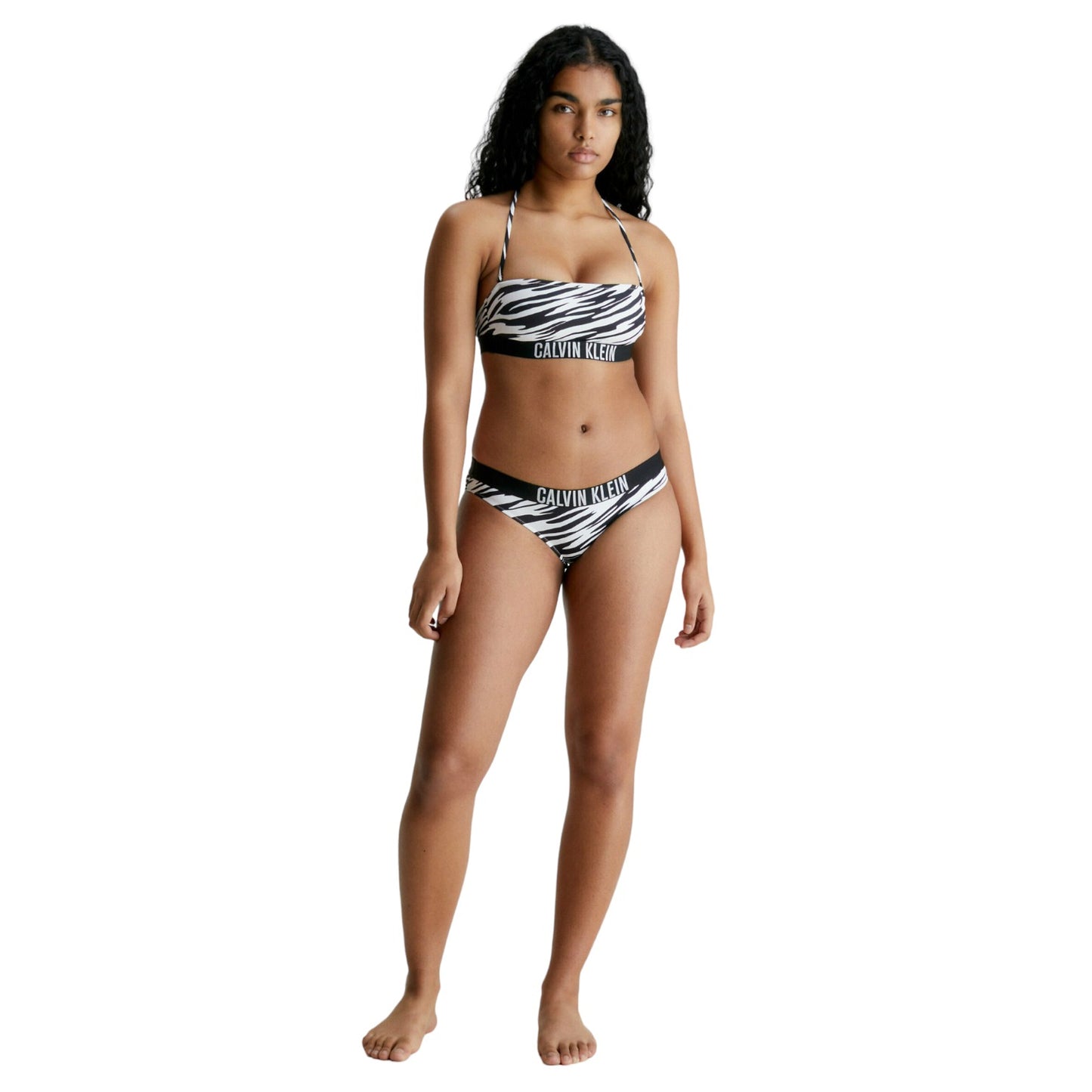 Bikini Pezzo Sopra Donna Calvin klein Bandeau-Rp-Print KW0KW02119