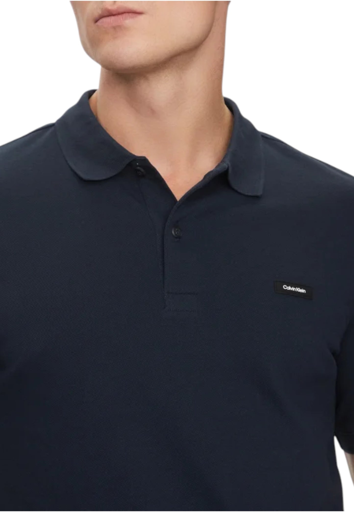 Polo Manica Corta Uomo Calvin klein  Stretch Pique Slim