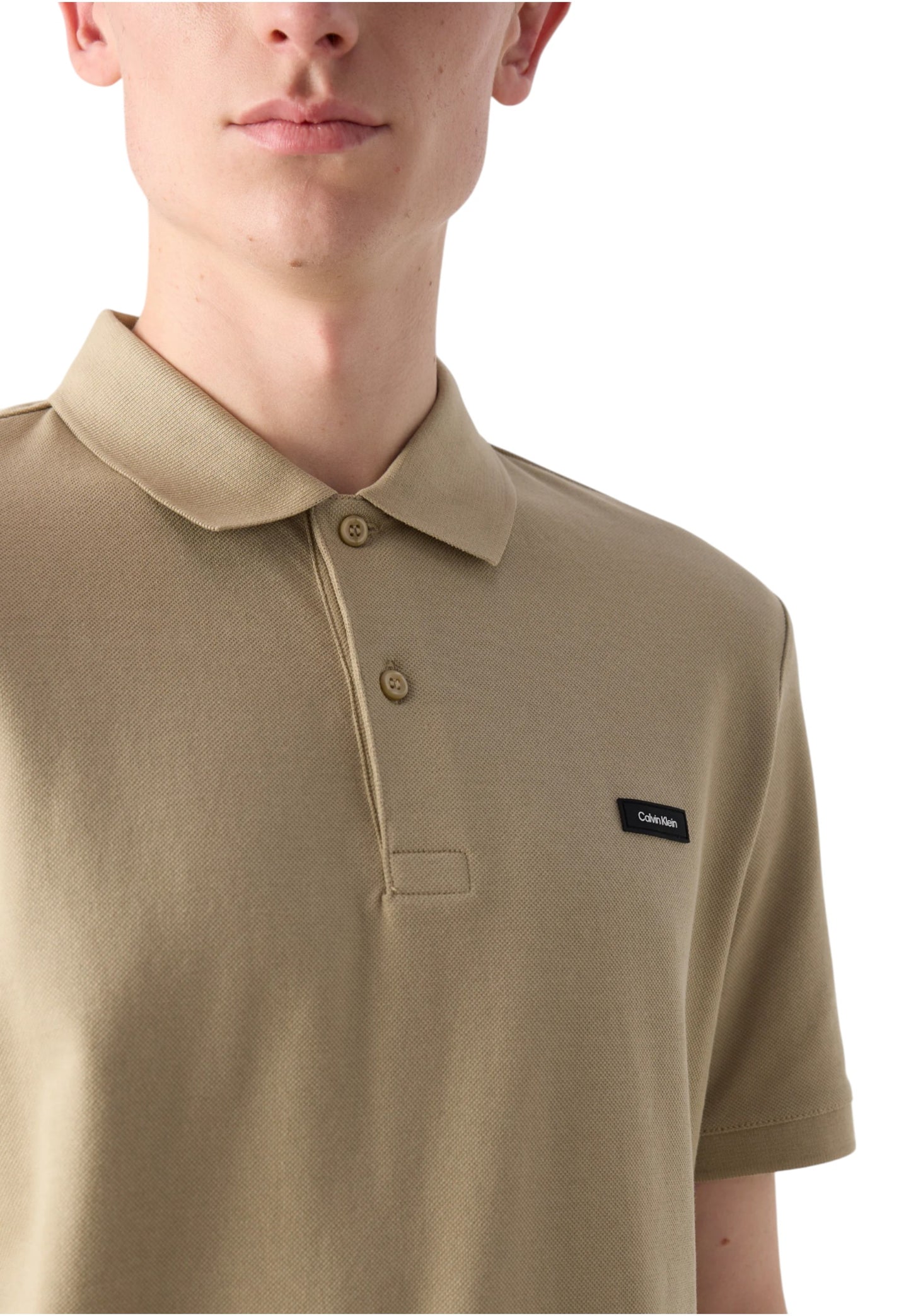 Polo Manica Corta Uomo Calvin klein  Stretch Pique Slim