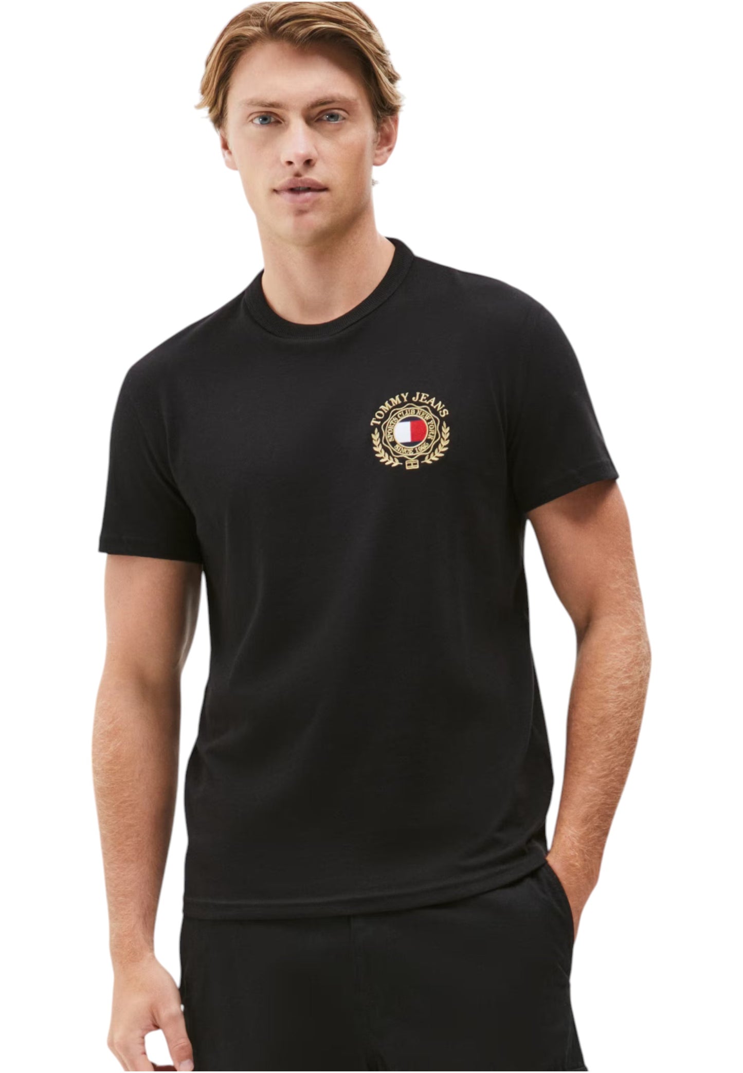 T-Shirt Manica Corta Uomo Tommy Jeans  Tjm Reg Tommy Crest