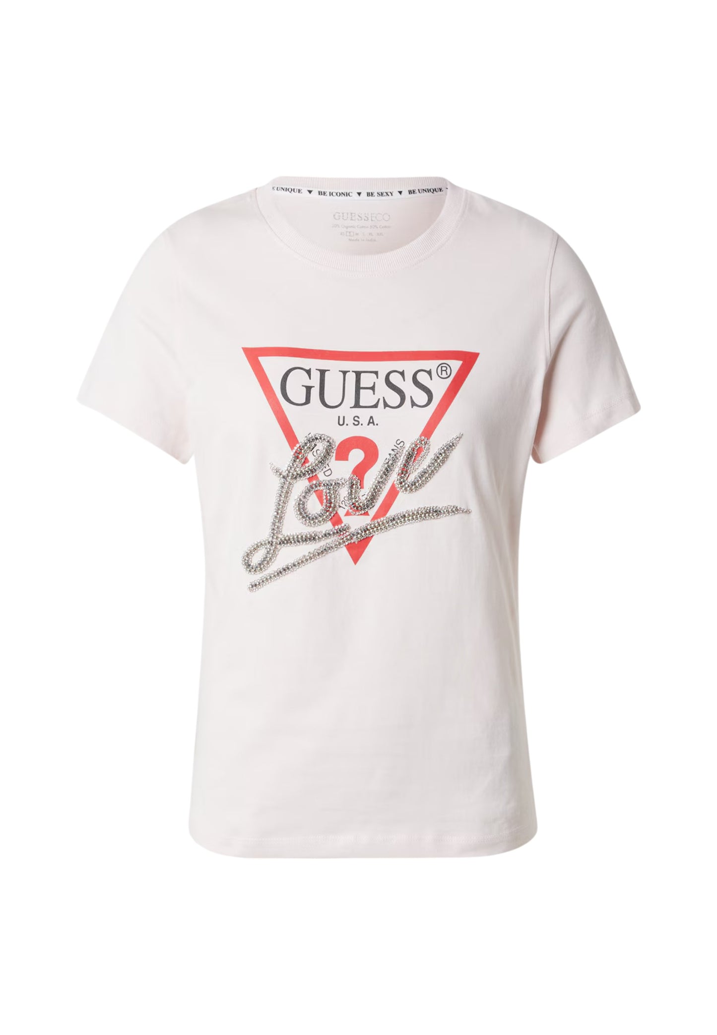 T-Shirt Manica Corta Donna Guess Triangle Love