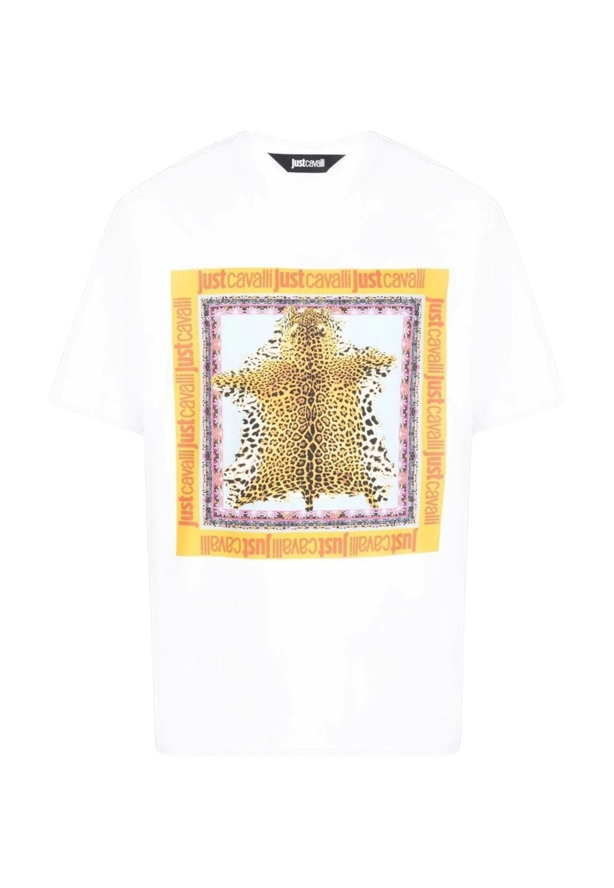 T-Shirt Manica Corta Uomo Just Cavalli 74Mm600 R Leo Foulard 74OBHF09CJ200