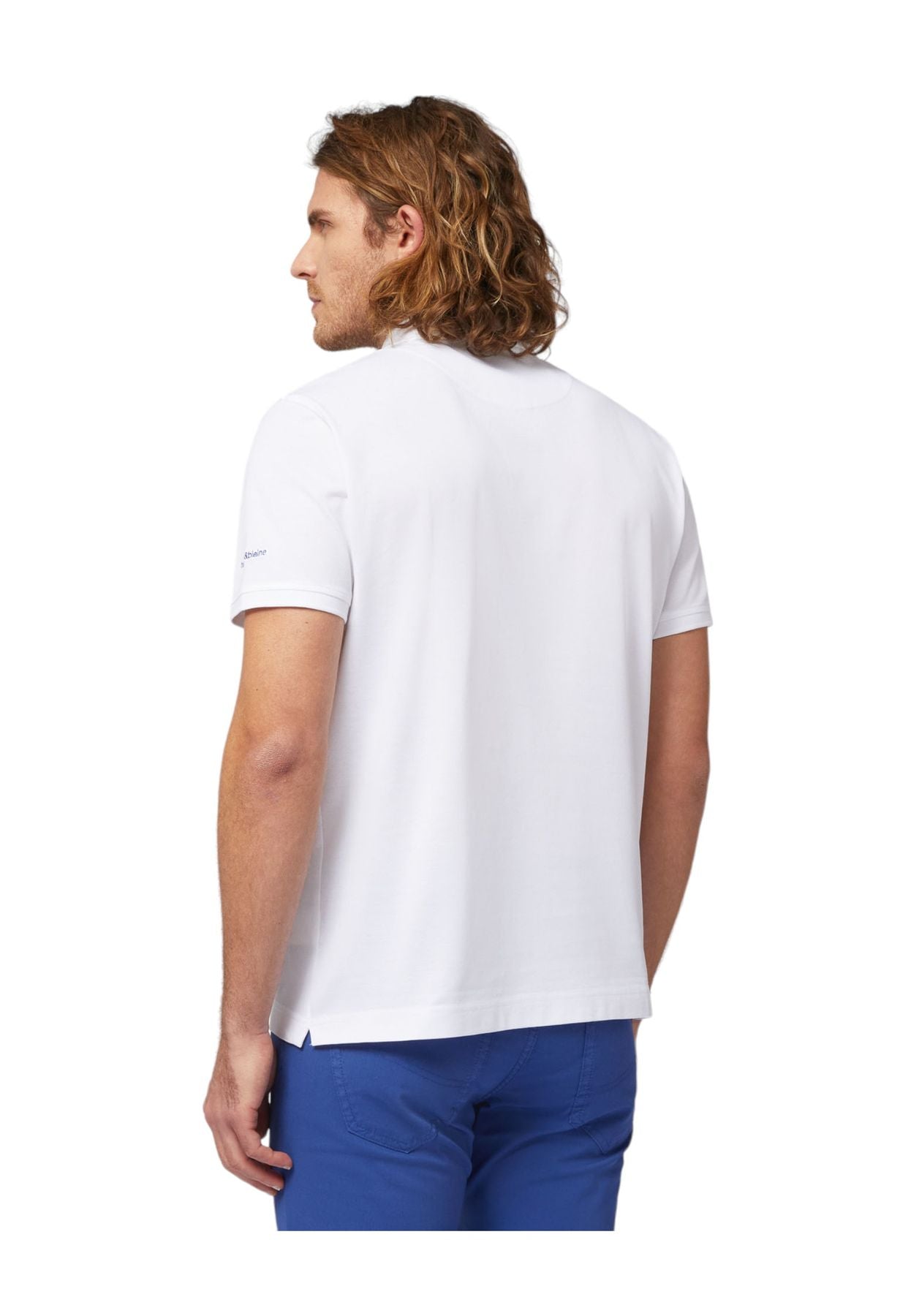 Polo Manica Corta Uomo Harmont & Blaine Con Lettering E Logo LRL030021148