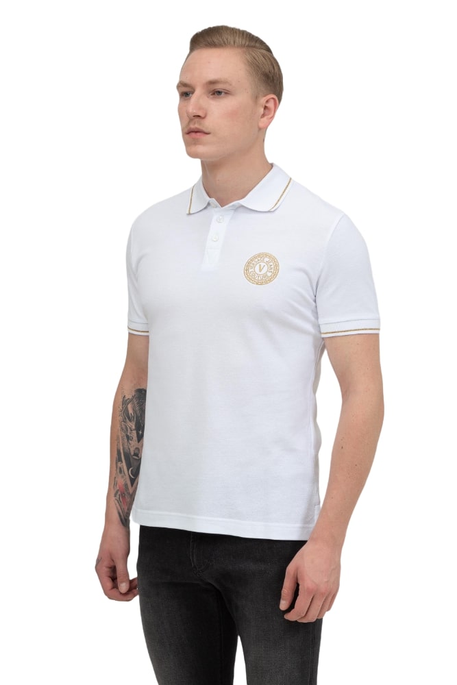 Polo Manica Corta Uomo Versace Jeans Couture 71GAGT01CJ01T