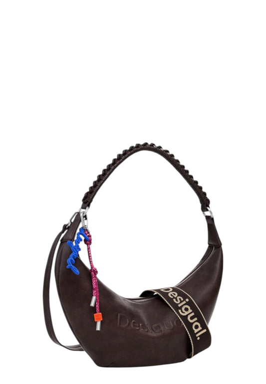 Borsa A Tracolla Donna Desigual Half Logo Zante Choco 25WAXPAX