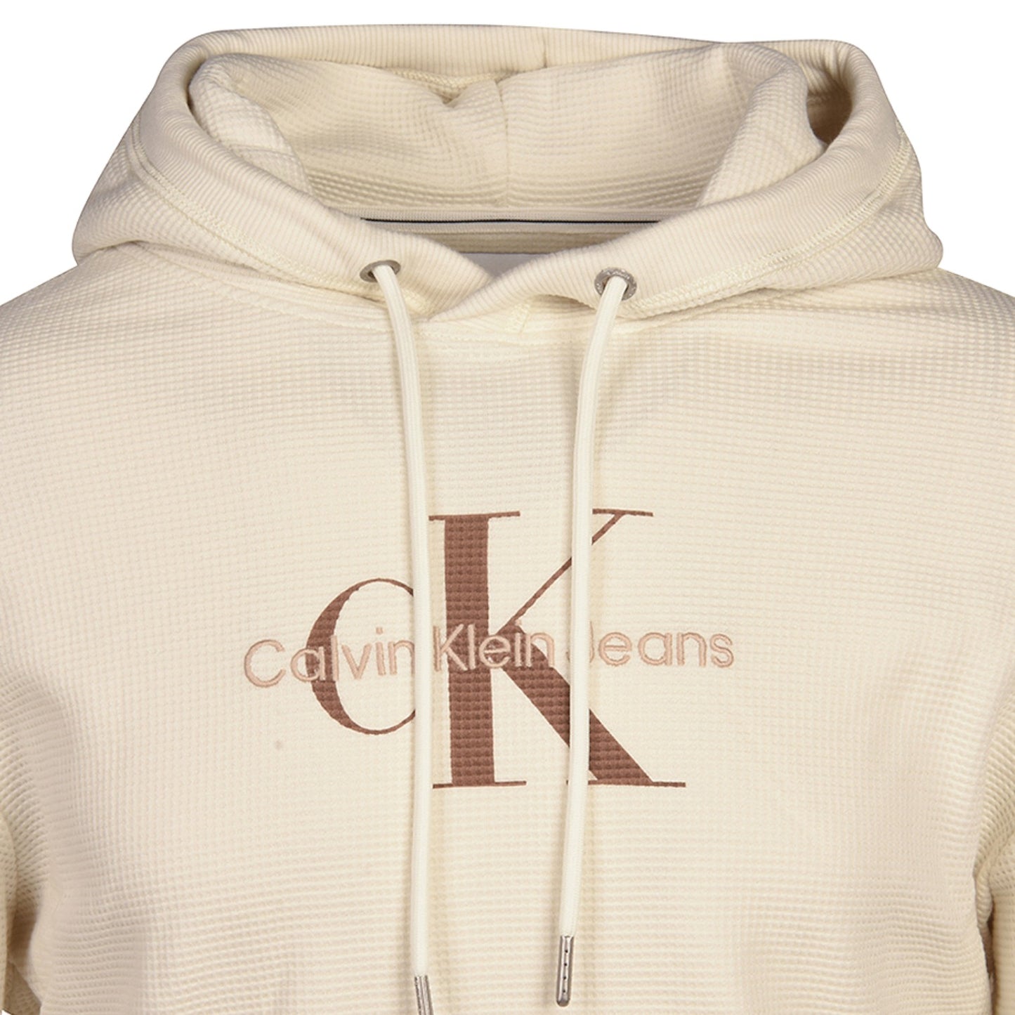 Felpa Con Cappuccio Uomo Calvin klein Jeans Archival Monologo Waffle J30J322701