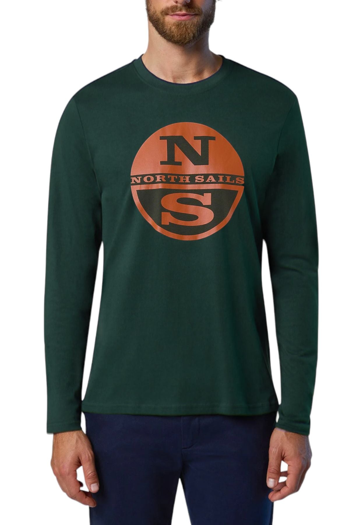 T-Shirt Manica lunga Uomo North Sails Con Grafica 692904