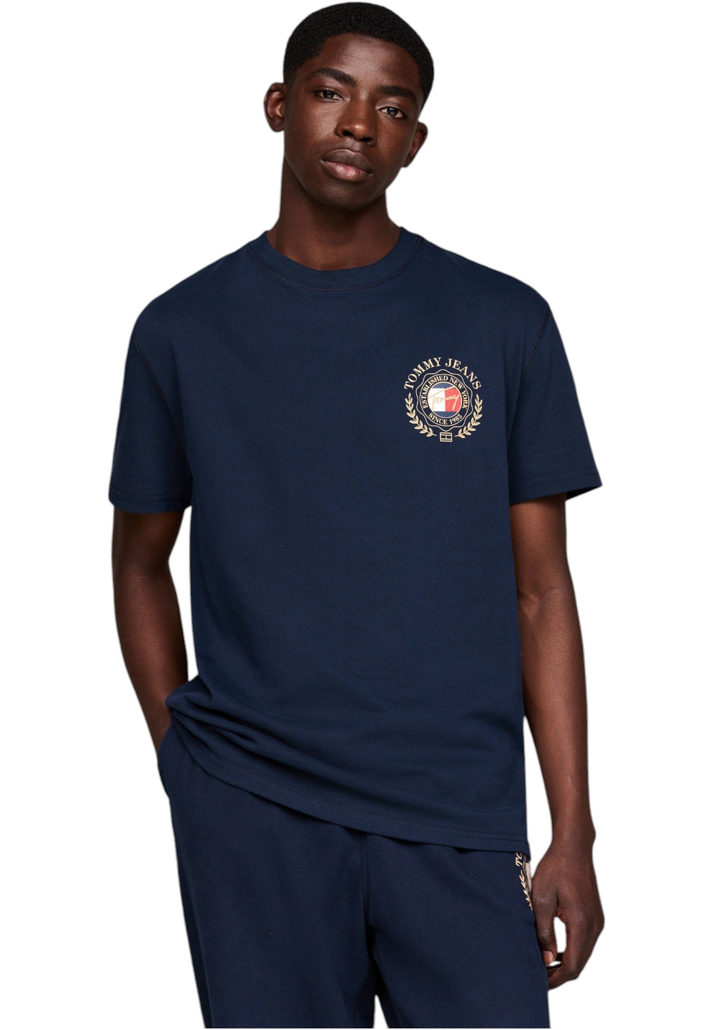 T-Shirt Manica Corta Uomo Tommy Jeans  Tjm Reg Tommy Crest