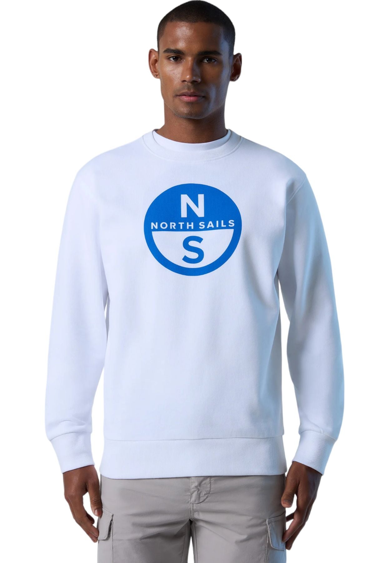Felpa A Girocollo Uomo North Sails Con Maxi Stampa 691222