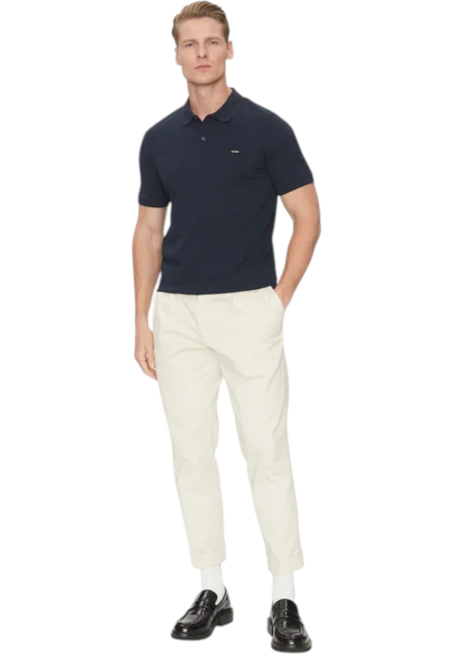 Polo Manica Corta Uomo Calvin klein  Stretch Pique Slim