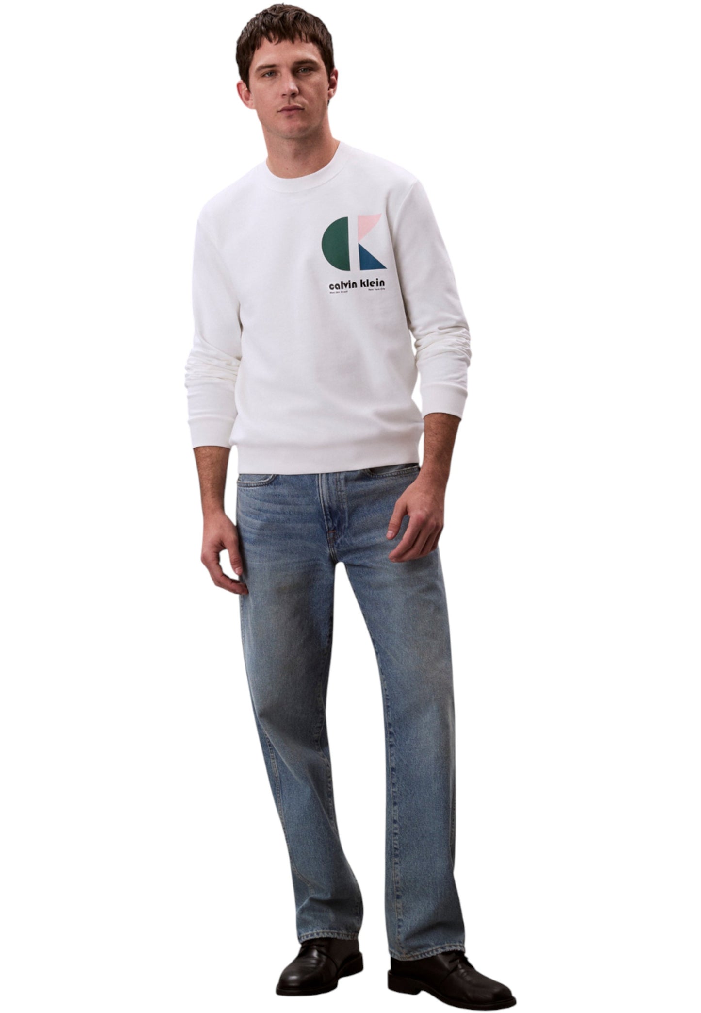 Felpa A Girocollo Uomo Calvin klein Jeans  Terry Ck Ba LV04RC285G