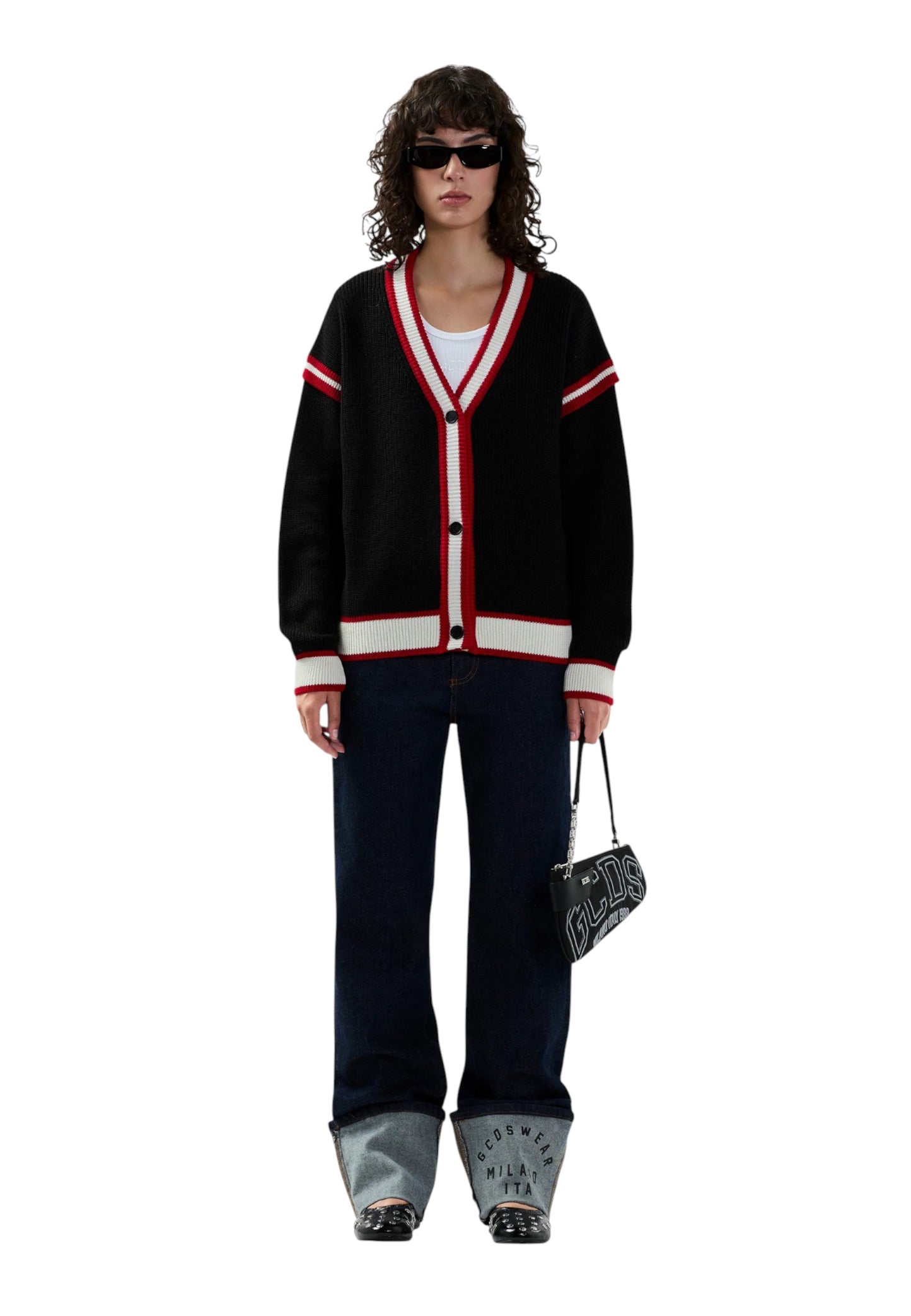 Cardigan Donna Gcds Logo Lounge College B2EW1801KI3