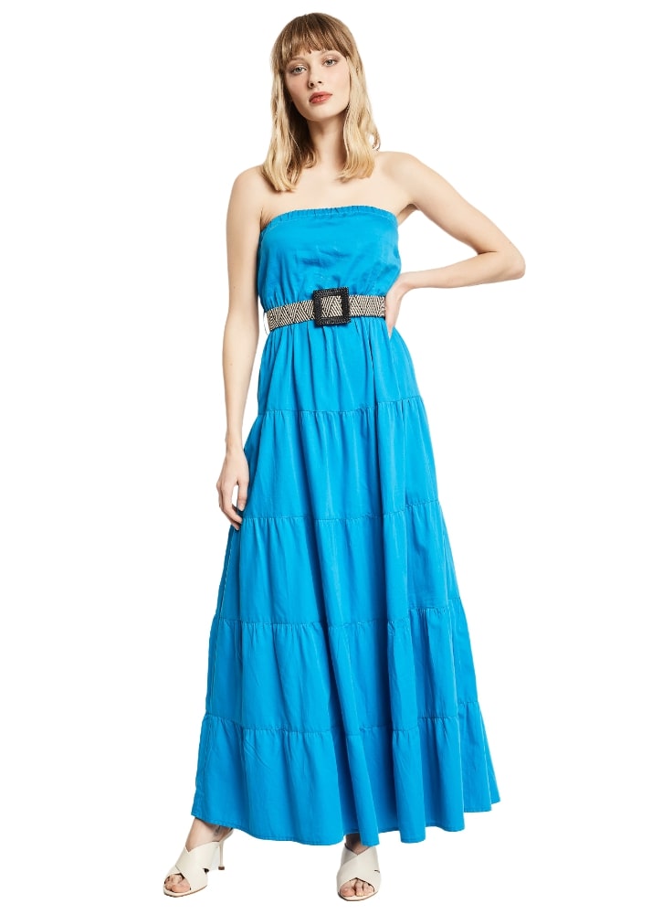 Vestito Lungo Donna Gaudi Con Cintura 211FD15021
