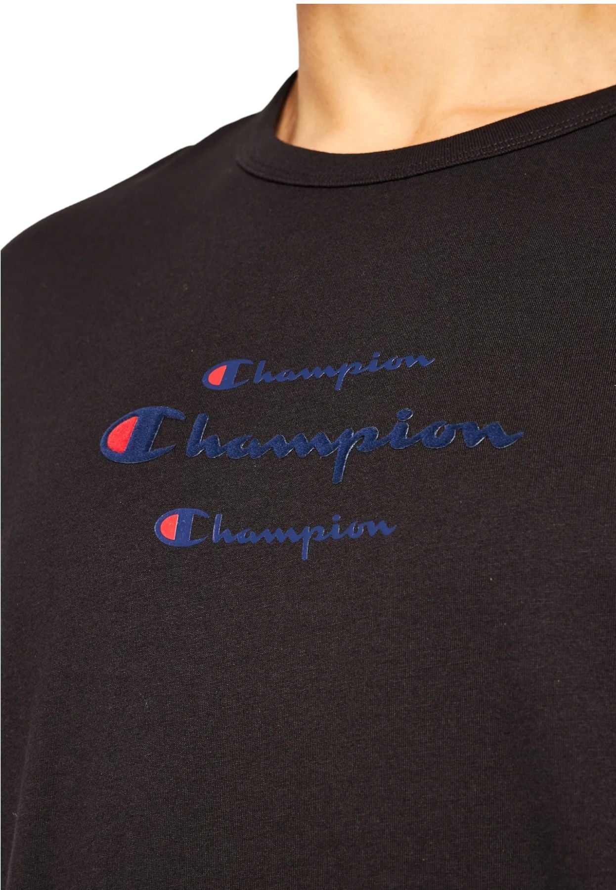 T-Shirt Manica Corta Uomo Champion Triple Script 214330