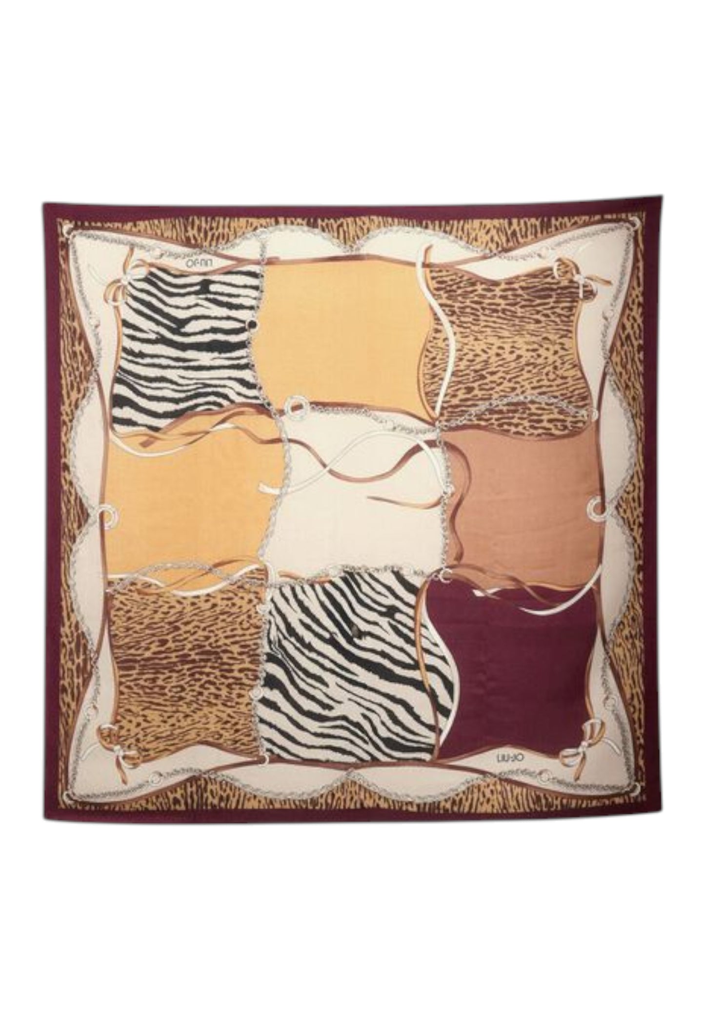 Foulard Donna Liu Jo Ribbon Animalier 120X120 2F5083T0300