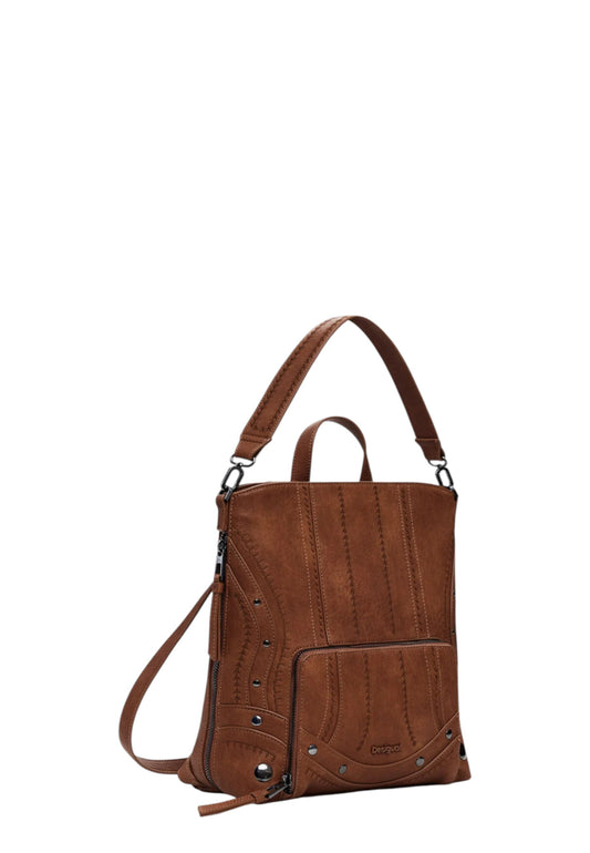 Zaino Donna Desigual Embro Patch Pretoria Mini Camel 25WAKP23