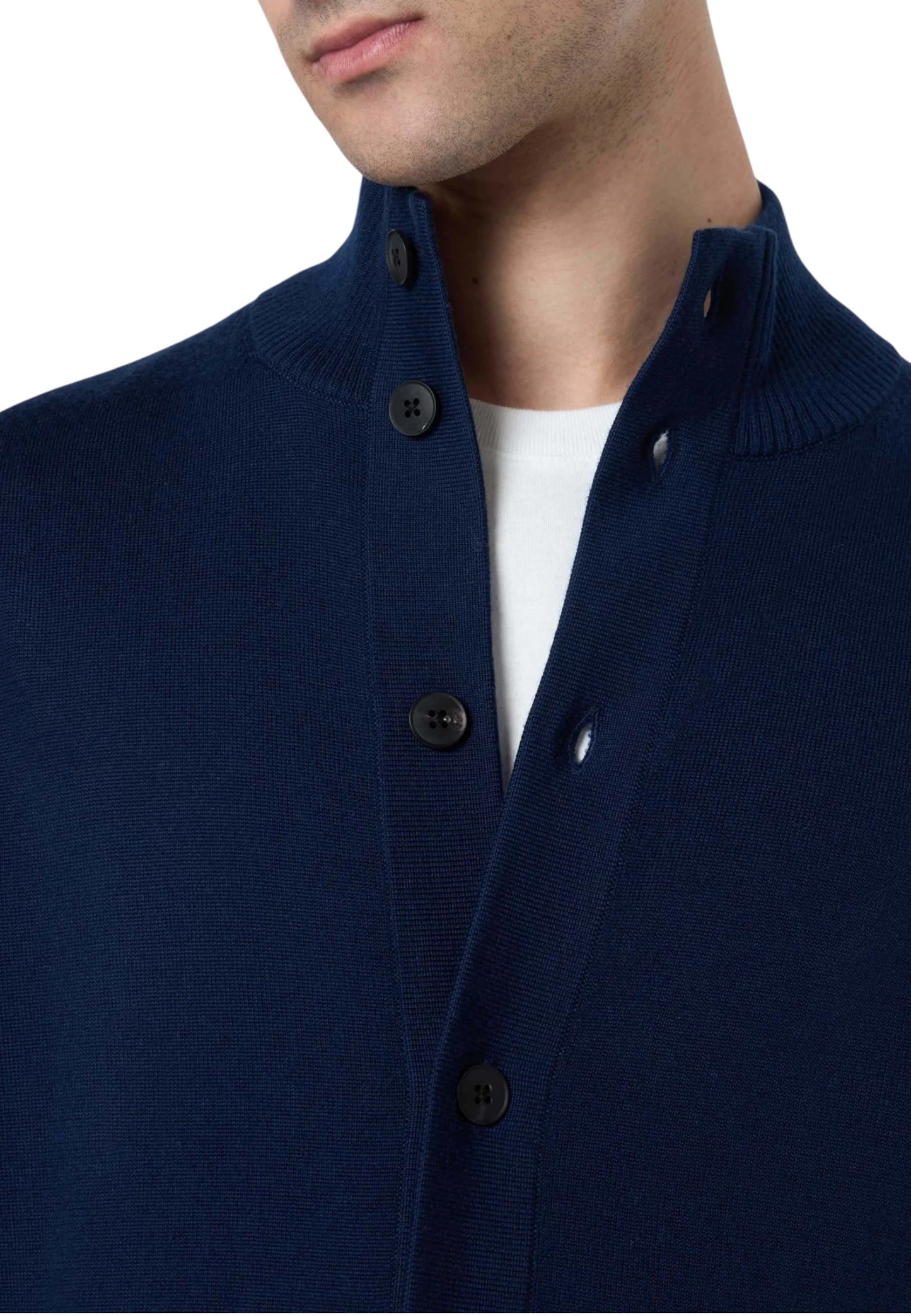 Cardigan Uomo Mc2 Saint Barth Con Bottoni Savile Merino SAVI002