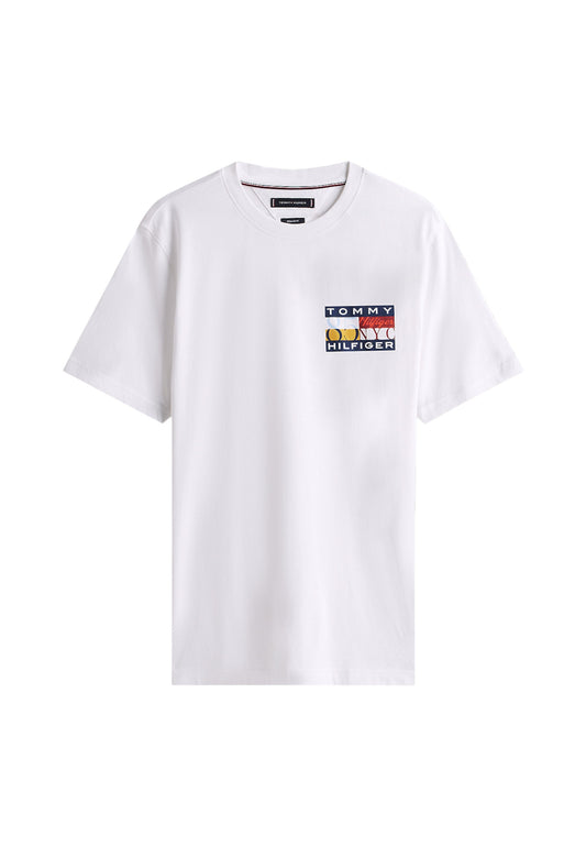 T-Shirt Manica Corta Uomo Tommy Hilfiger  Th Colour Flag MW0MW40006