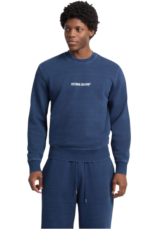 Felpa A Girocollo Uomo Guess Slim Fit Gj Logo Embro M5YQ06KCXQ1