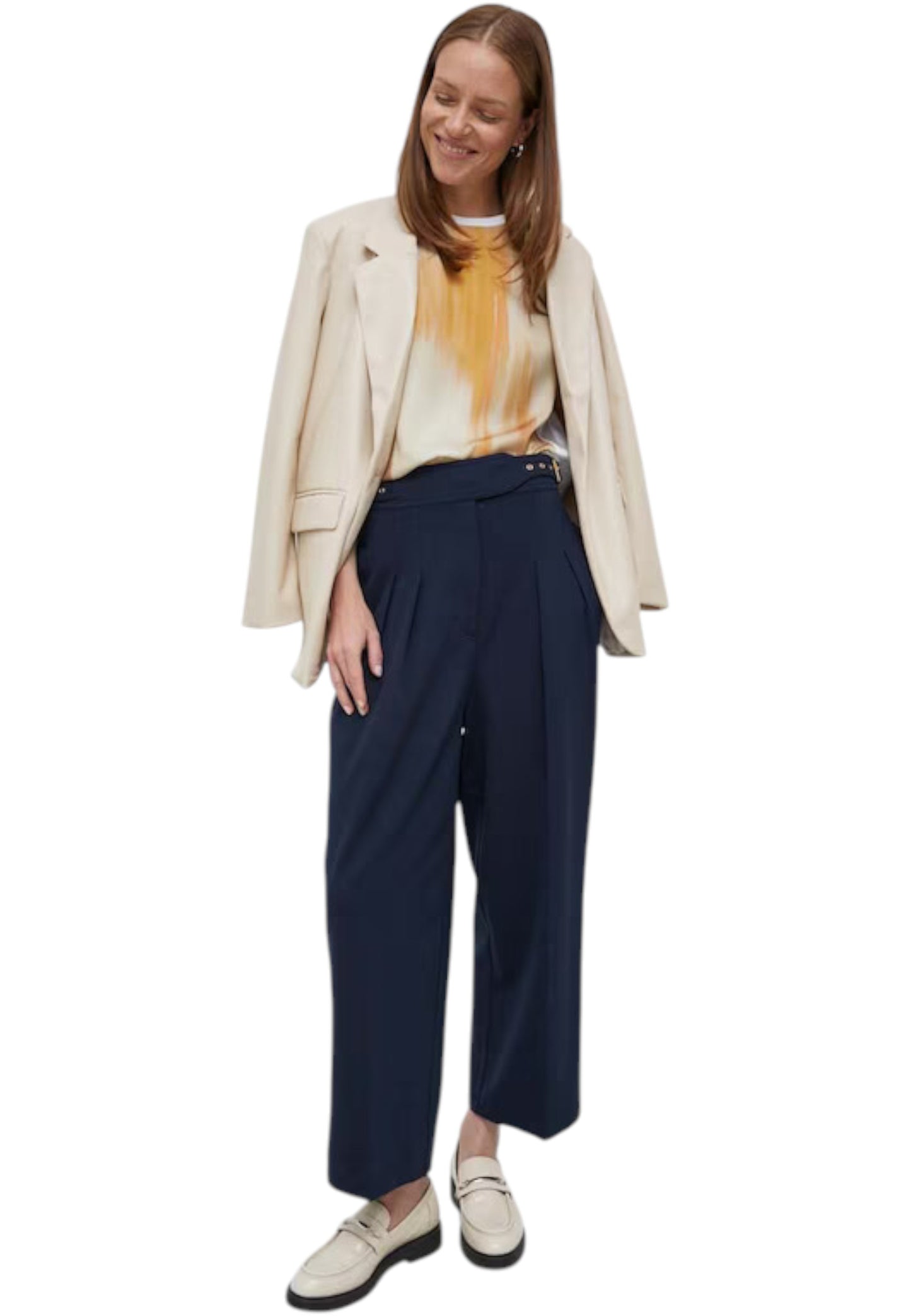 Pantaloni Donna Lauren Ralph Lauren Plissettati Cropped Zattary 200909227