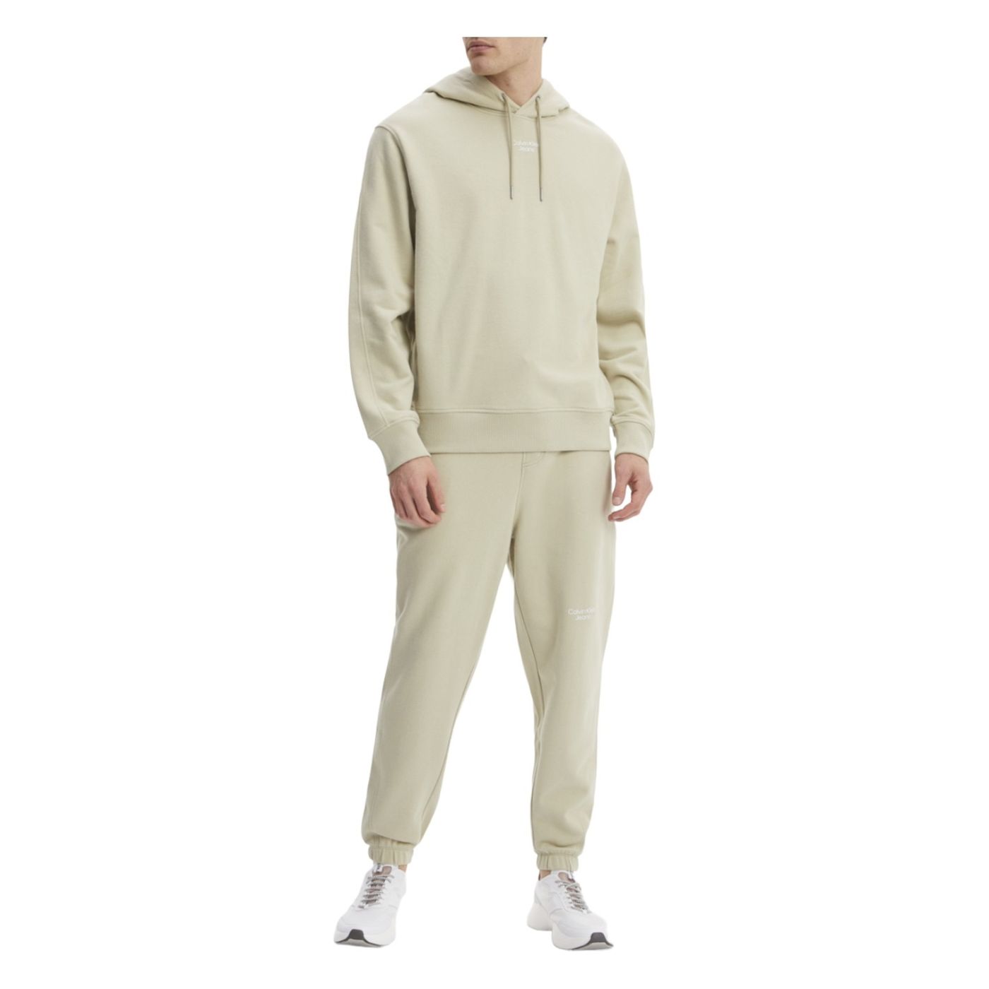 Felpa Con Cappuccio Uomo Calvin klein Jeans Stacked Logo J30J320604