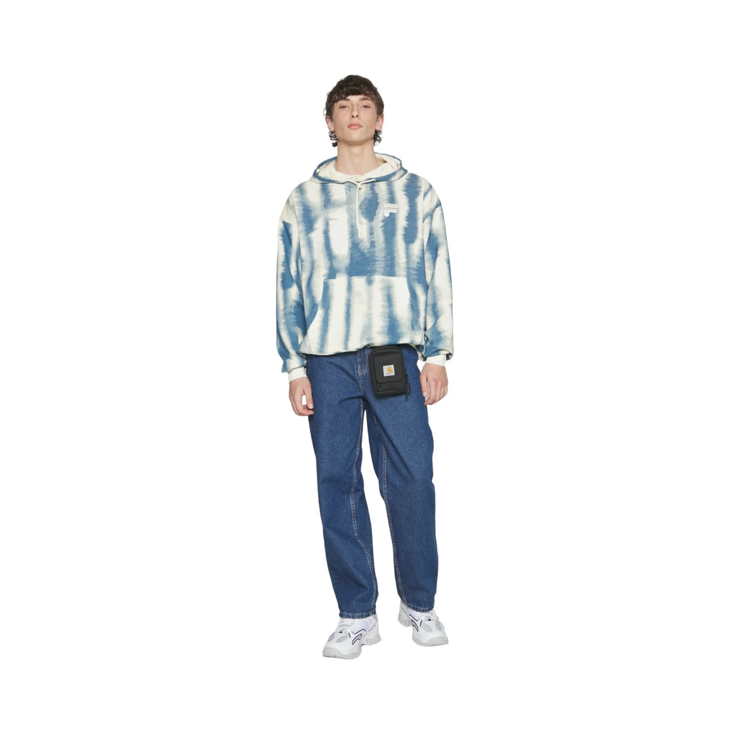 Felpa Con Cappuccio Uomo Fila Oversized Cajiz Aop FAM0309