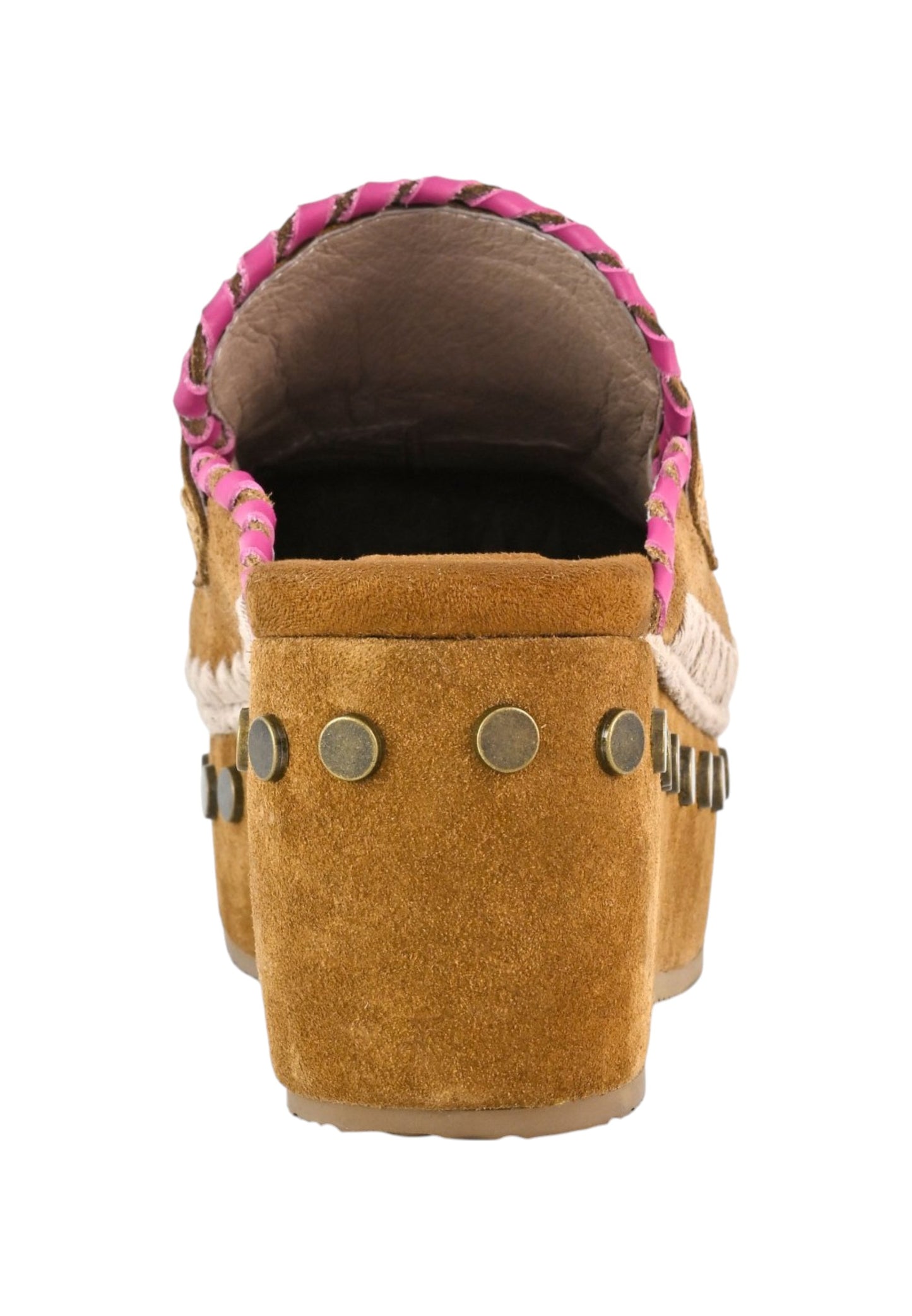 Sandali Donna Mou Clog leather overstitchingated
