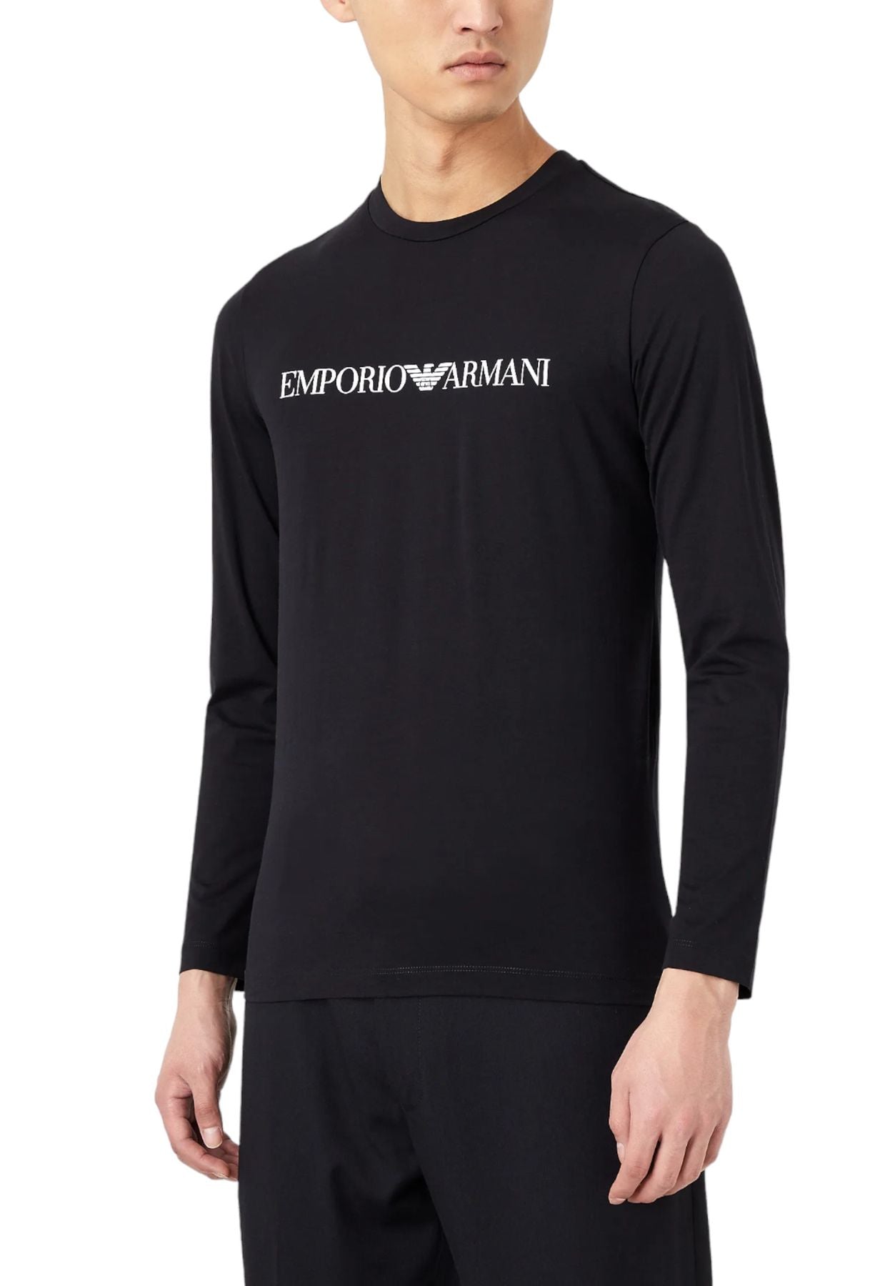 T-Shirt Manica lunga Uomo Emporio Armani Logo 8N1TN81JPZZ