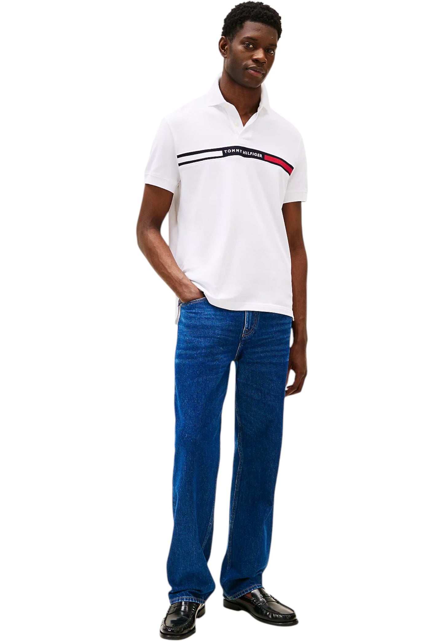 Polo Manica Corta Uomo Tommy Hilfiger  Hilfiger Chest Insert