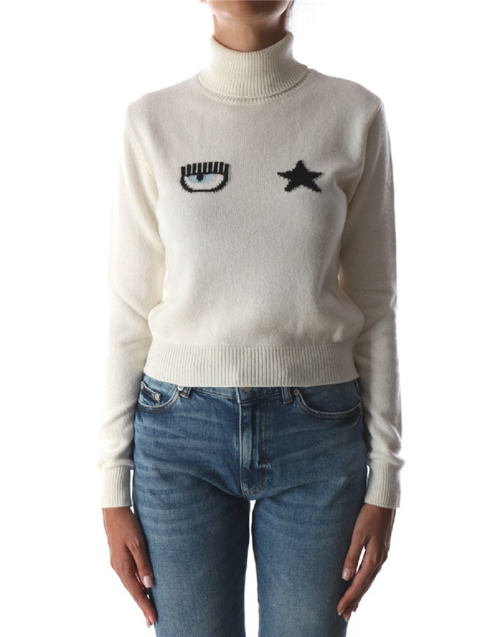 Maglione Collo Alto Donna Chiara Ferragni 73CBFM28CMA10