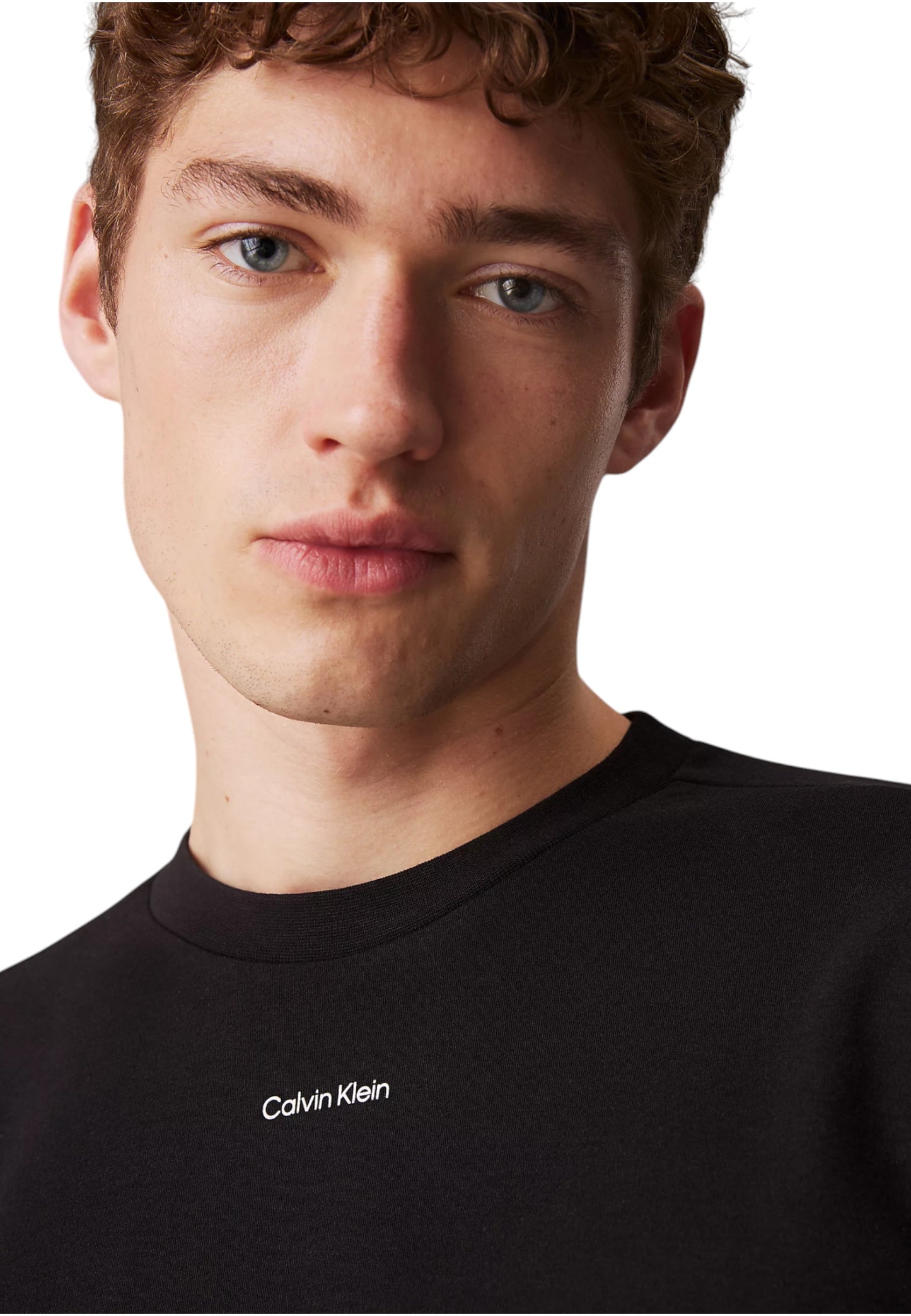 T-Shirt Manica Corta Uomo Calvin klein  Nano Logo Interlock