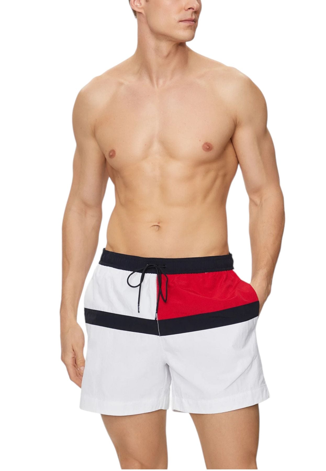 Costume da bagno Short Uomo Tommy Hilfiger Motivo Color Block UM0UM03259